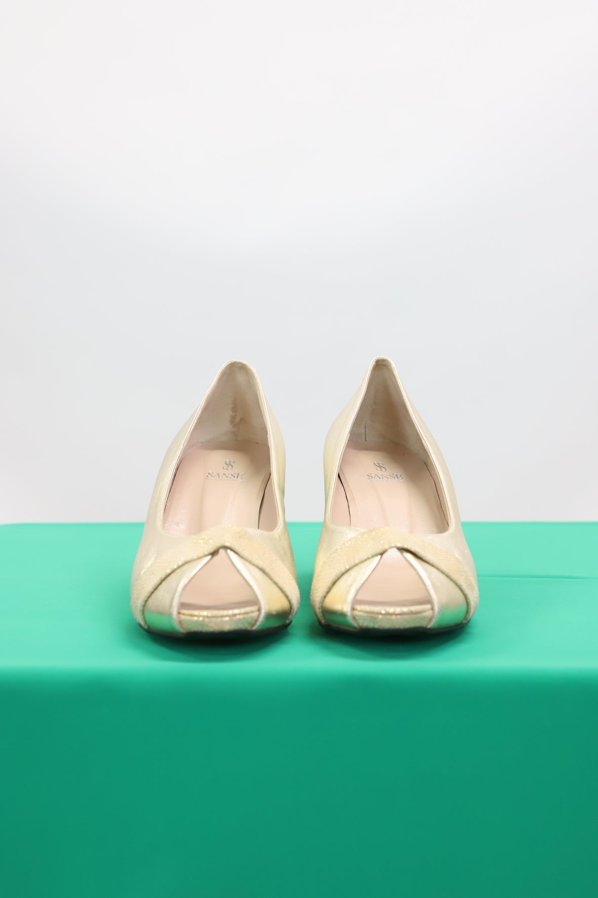 Sandales dorées à talons Sanse Taille 41