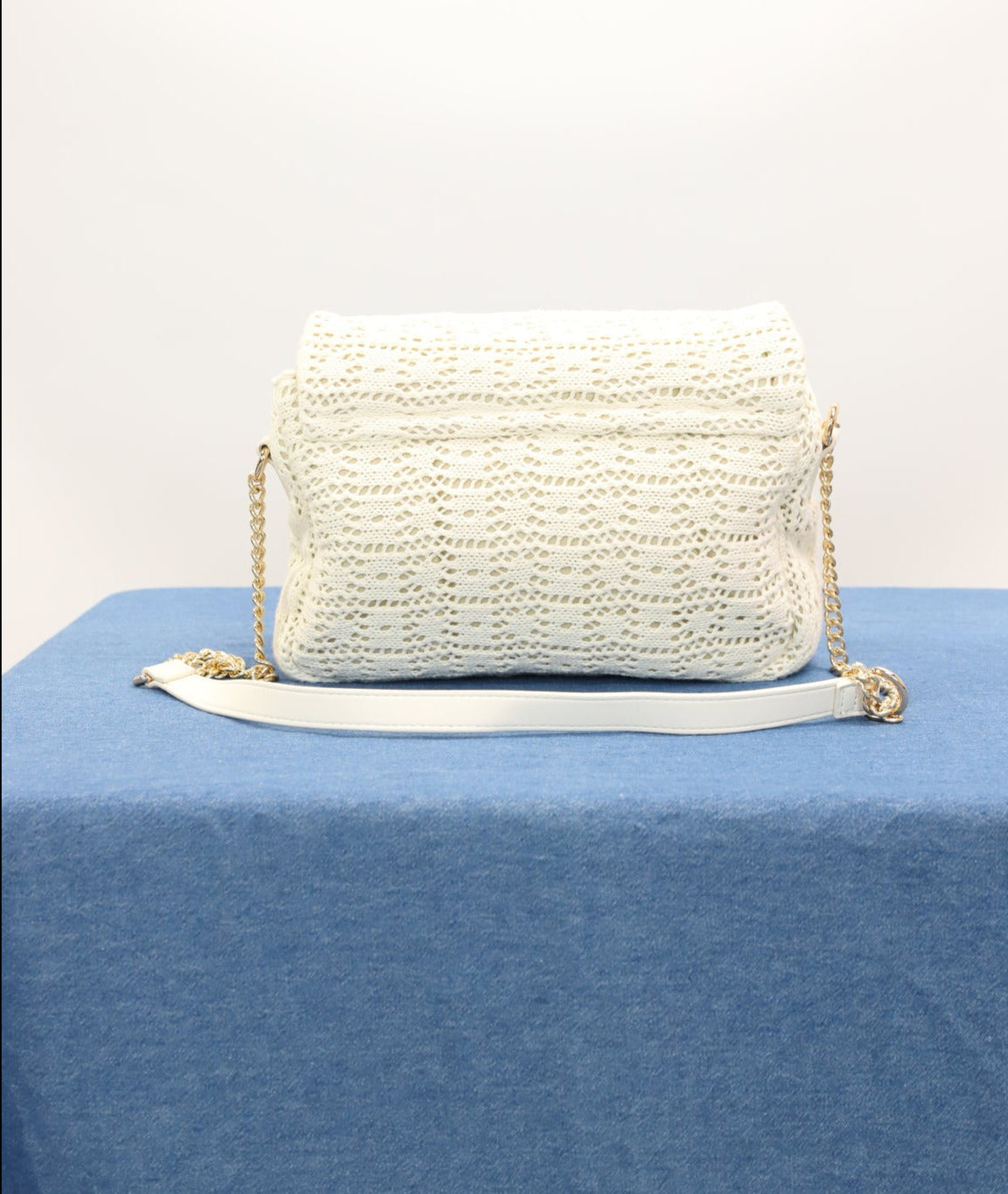 Sac en crochet écru Eram
