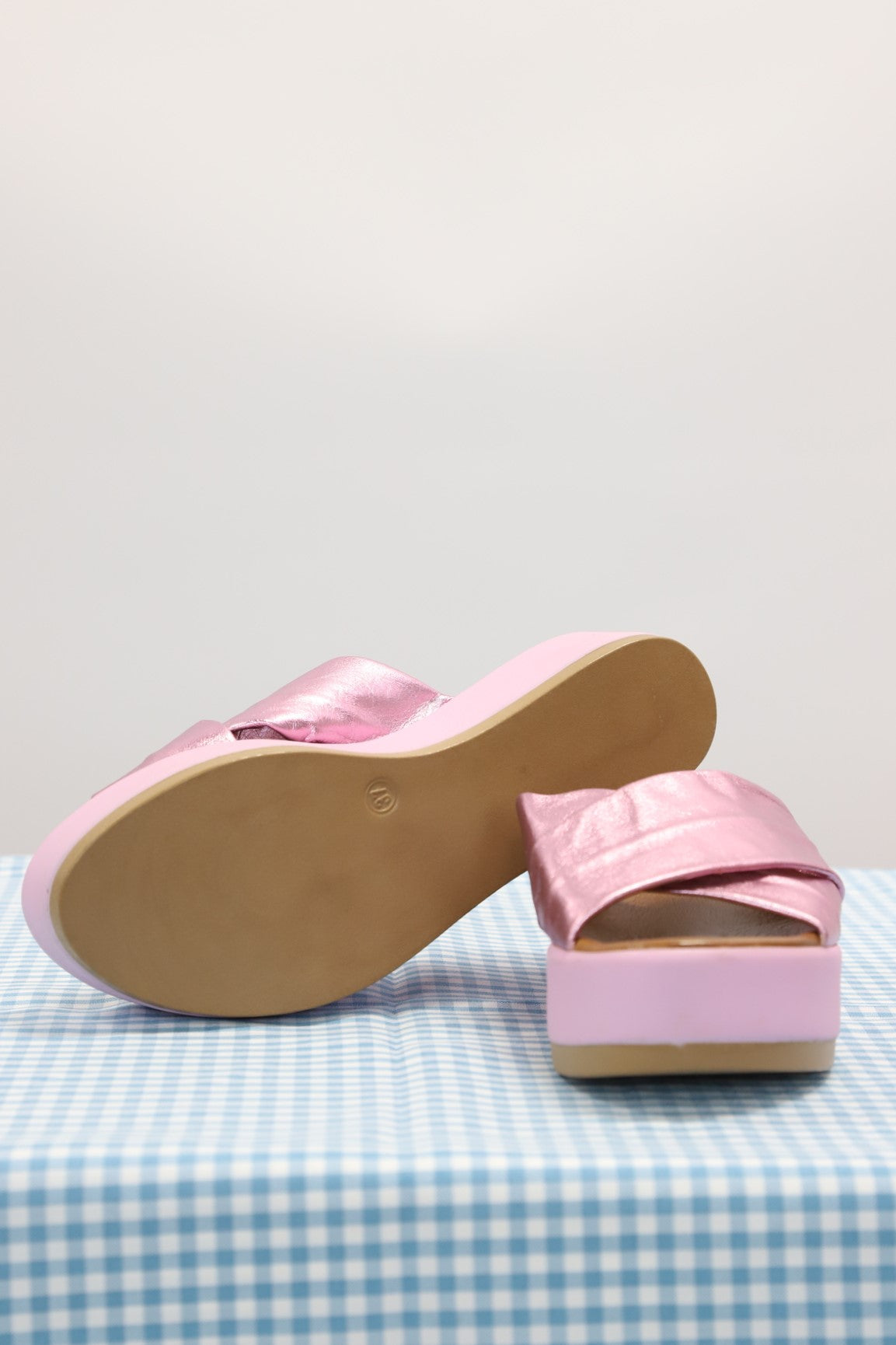 Mules compensées, Rose Nuovo Taille 37