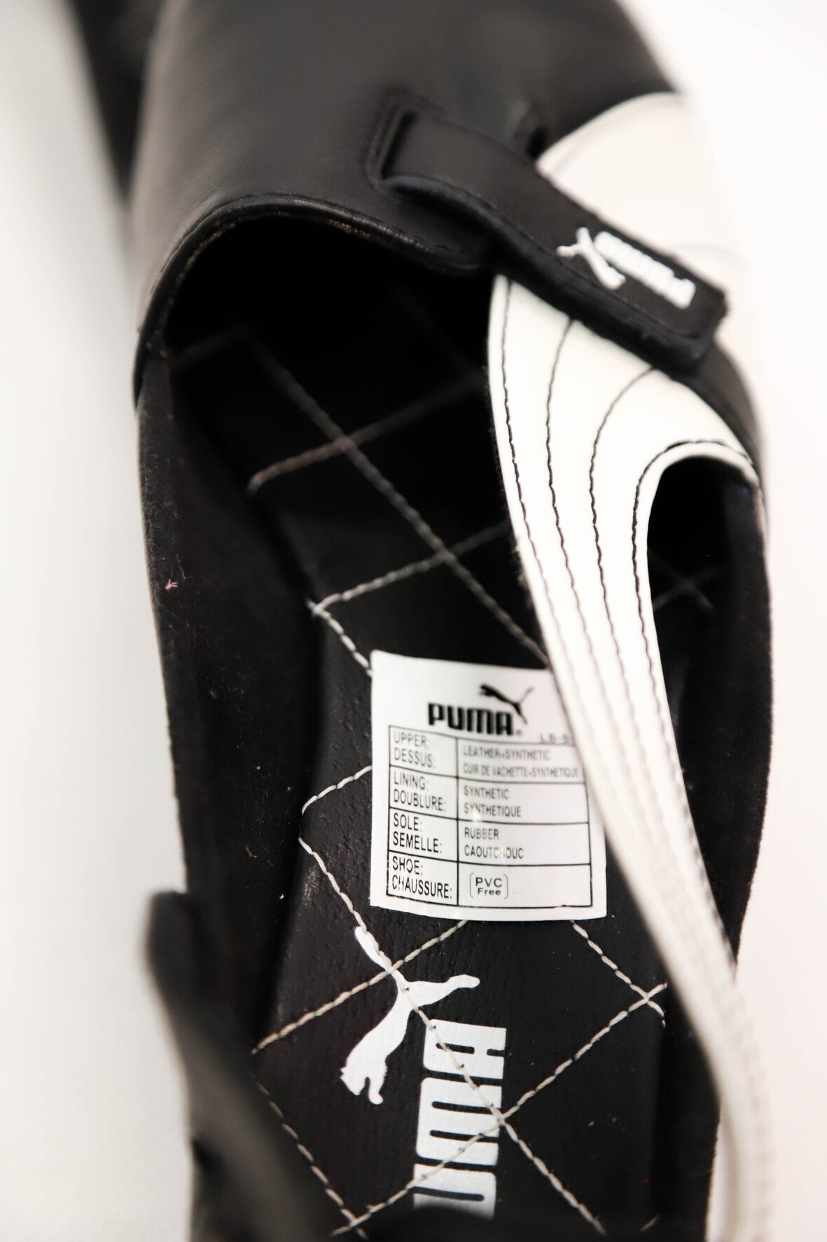 Ballerines noires et blanches Puma Taille 38