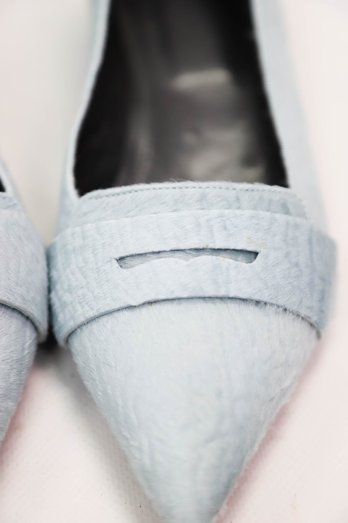 Ballerines effet pony bleues Nathan Taille 41