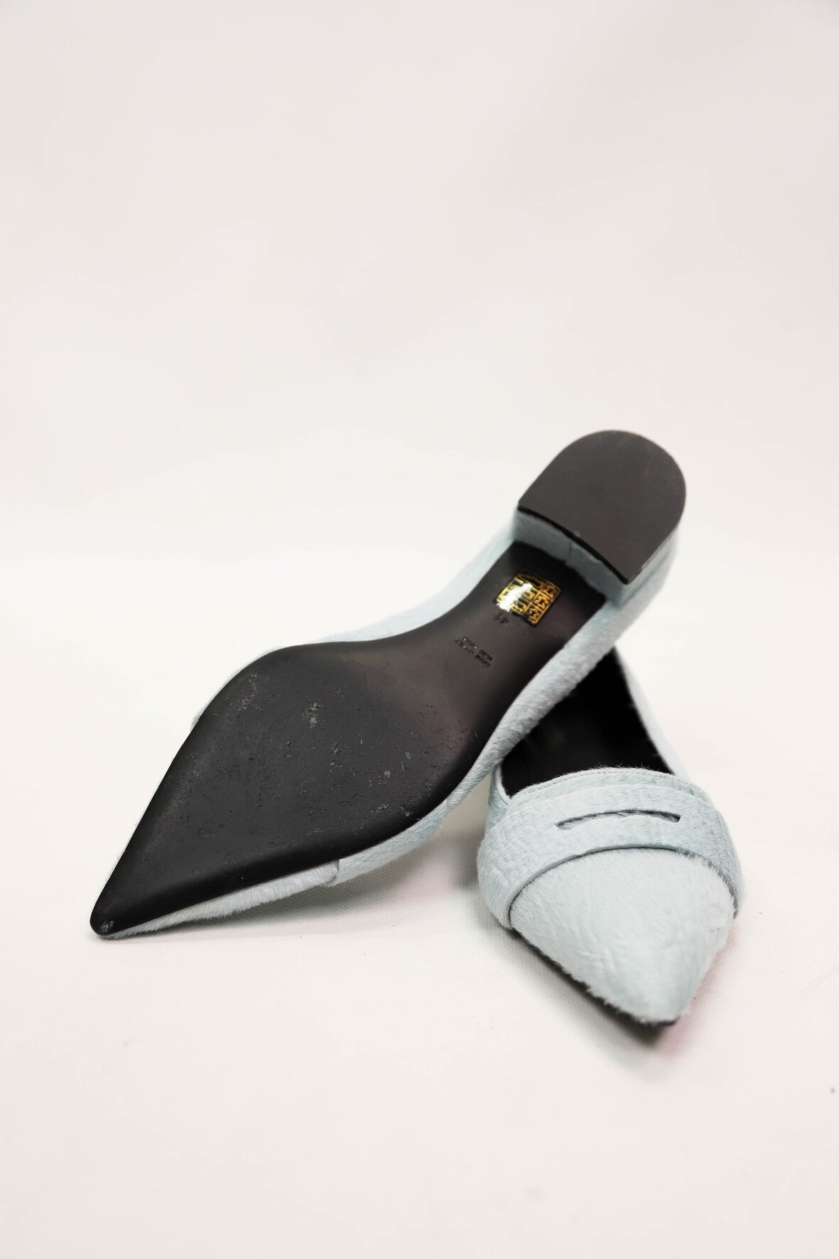 Ballerines effet pony bleues Nathan Taille 41