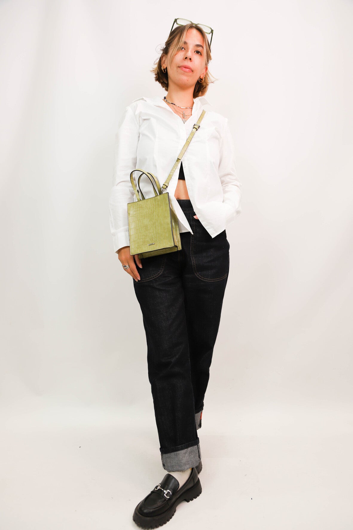 Sac croco vert Parfois - NEUF