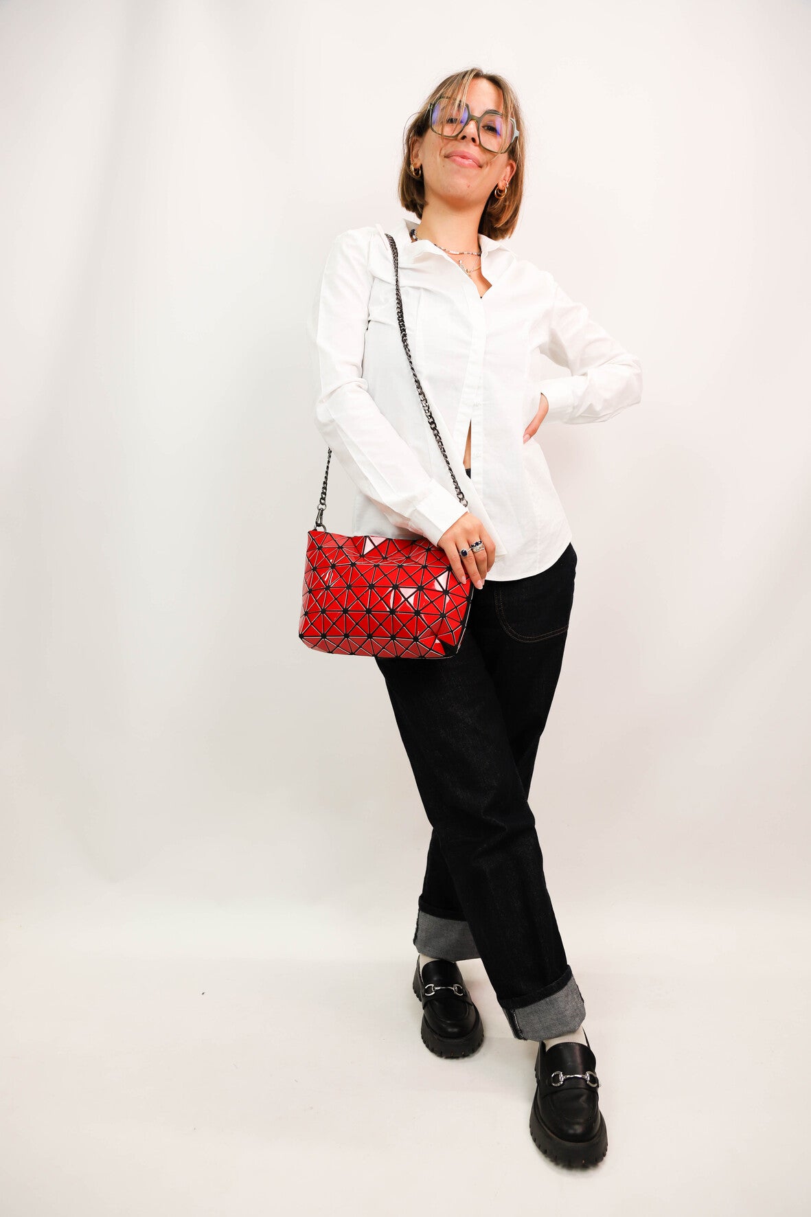 Sac bandoulière rouge Bao Bao - PEPITE