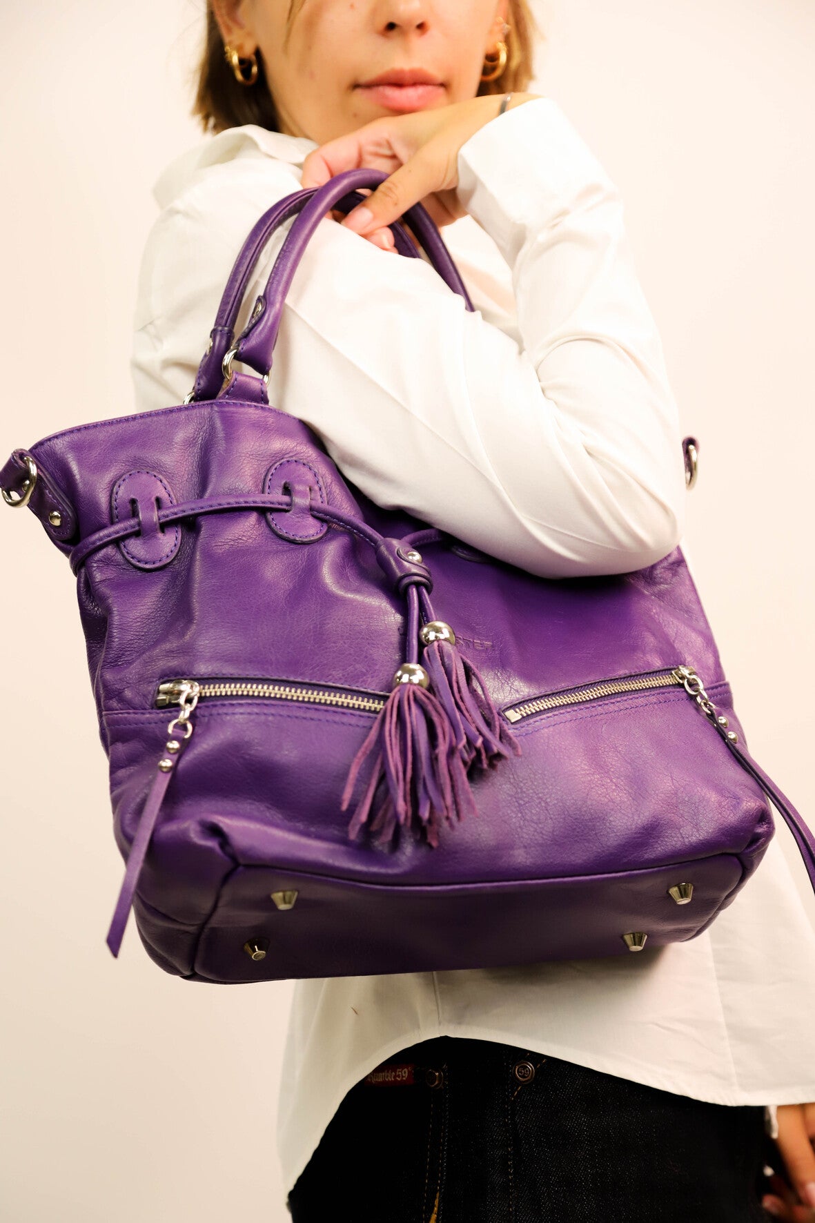 Sac à main violet Lancaster