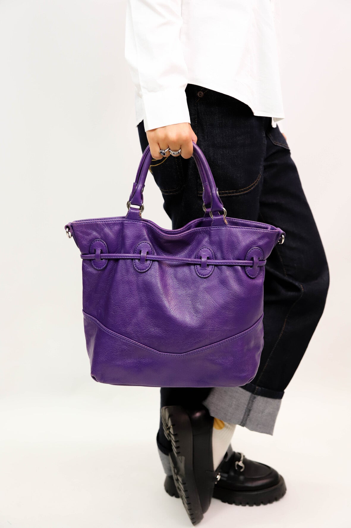 Sac à main violet Lancaster