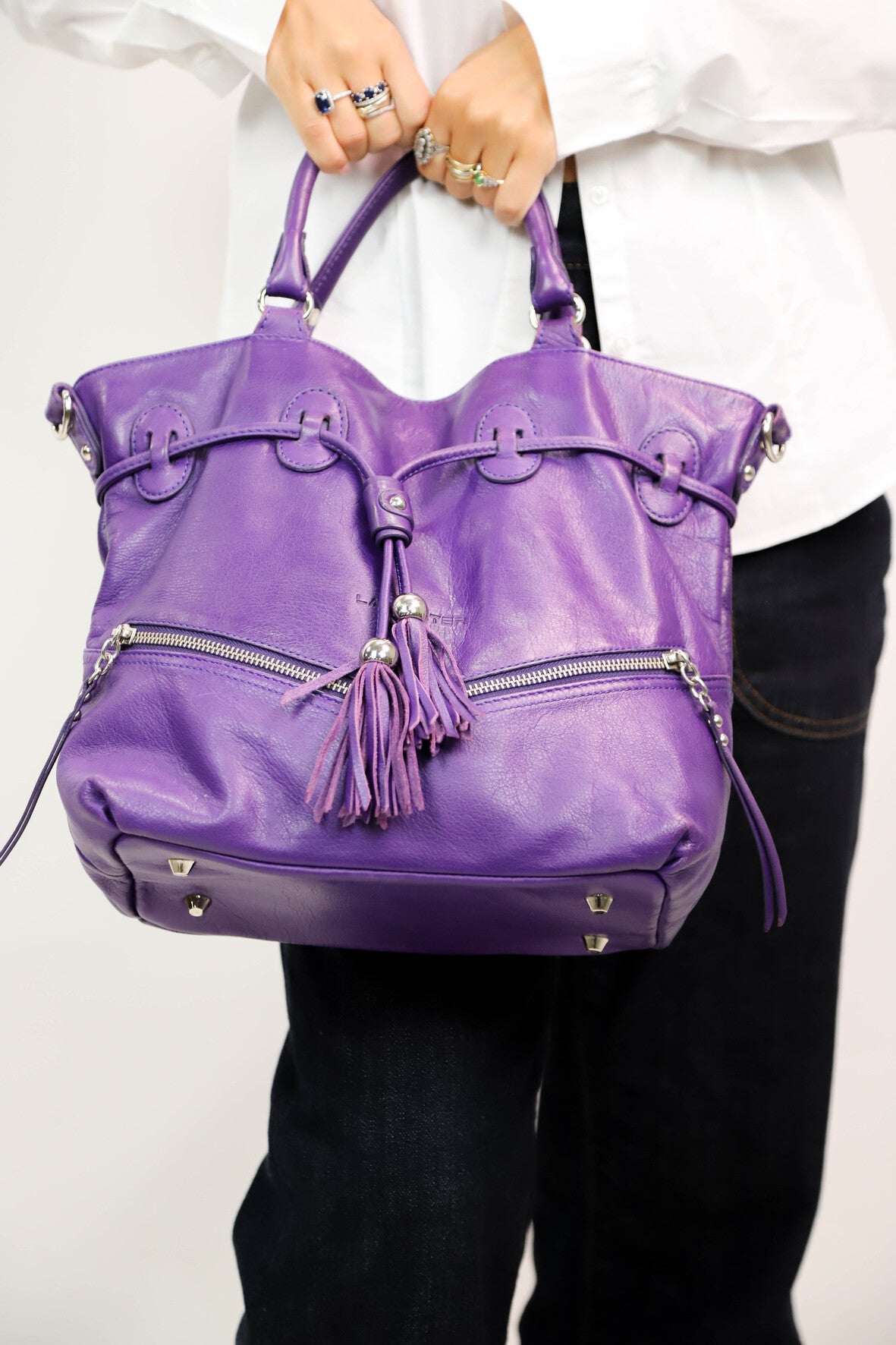 Sac à main violet Lancaster