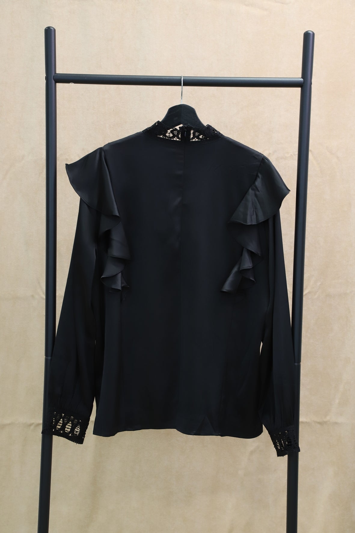 Chemisier noir Elsa.M Taille L - NEUF