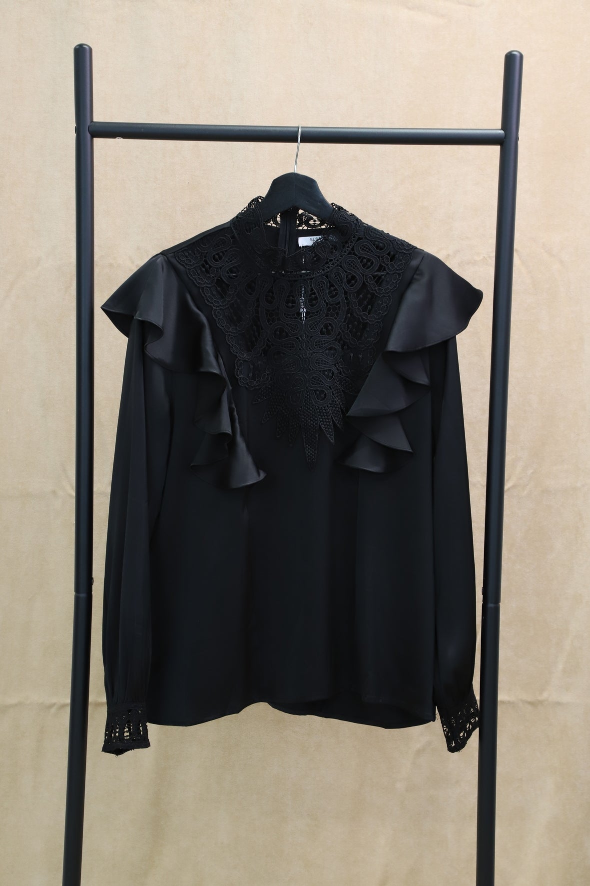 Chemisier noir Elsa.M Taille L - NEUF