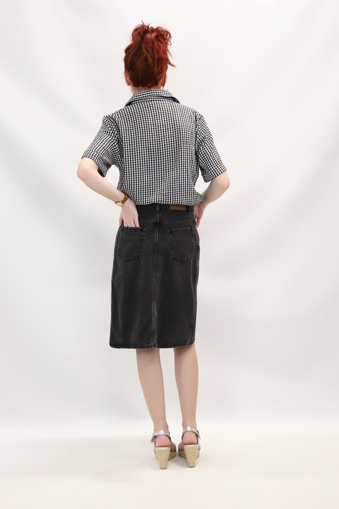 Chemisier à carreaux Zara Taille M