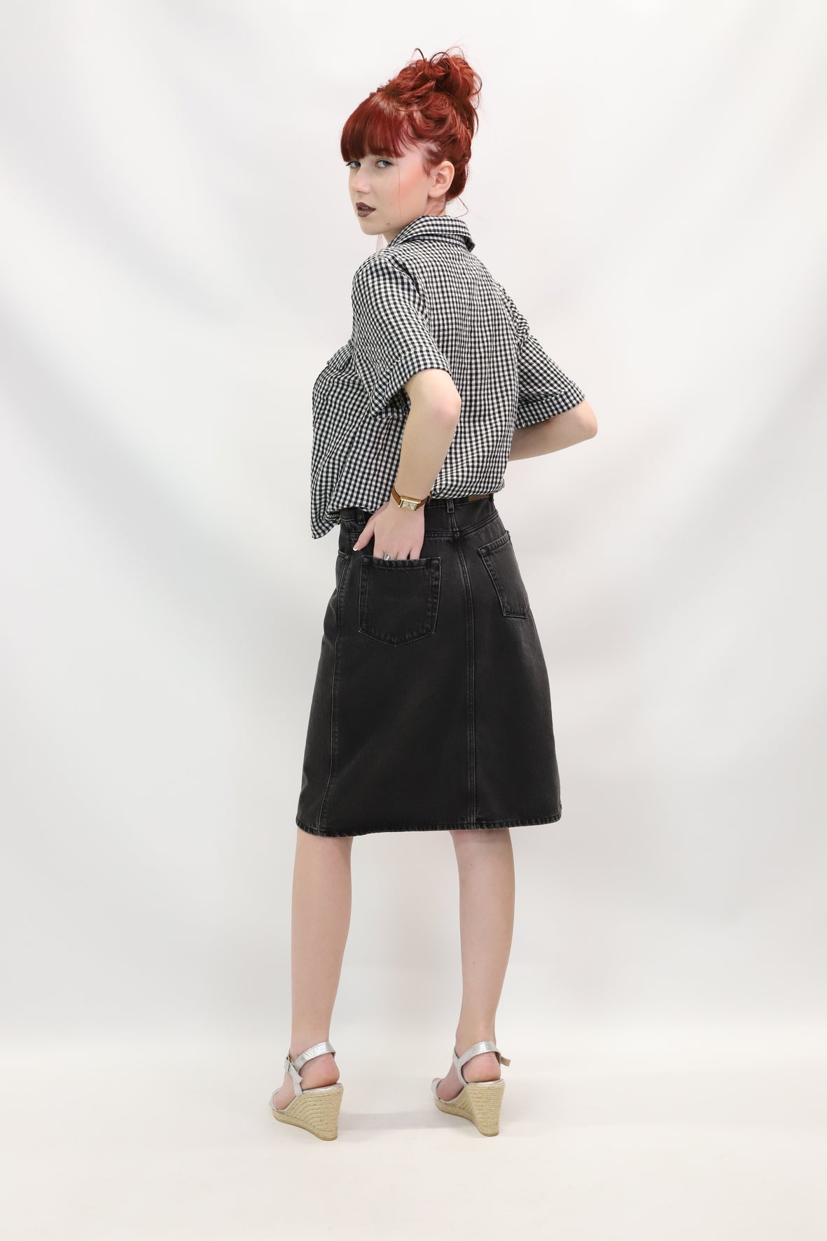 Chemisier à carreaux Zara Taille M