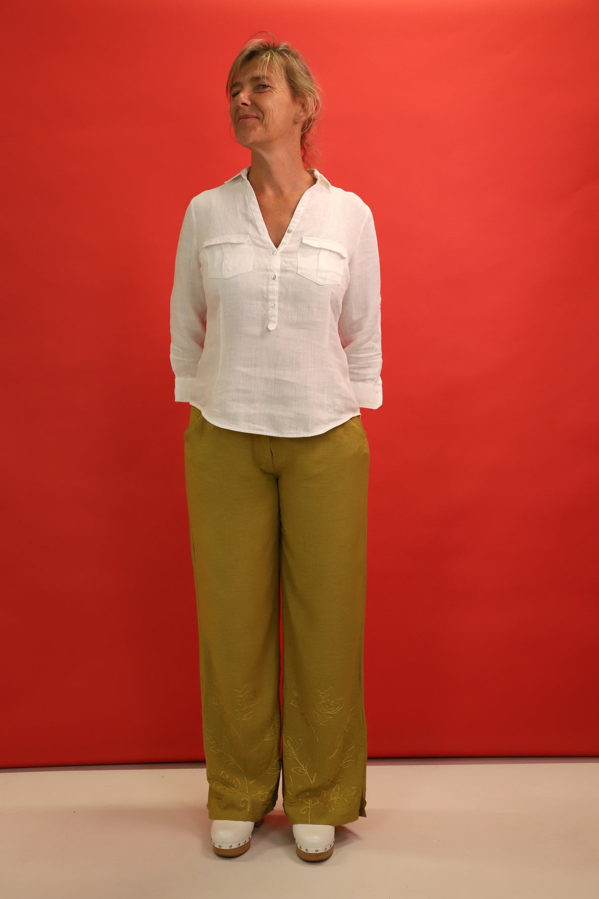 Chemise blanche à manches longues, Zara, Taille S