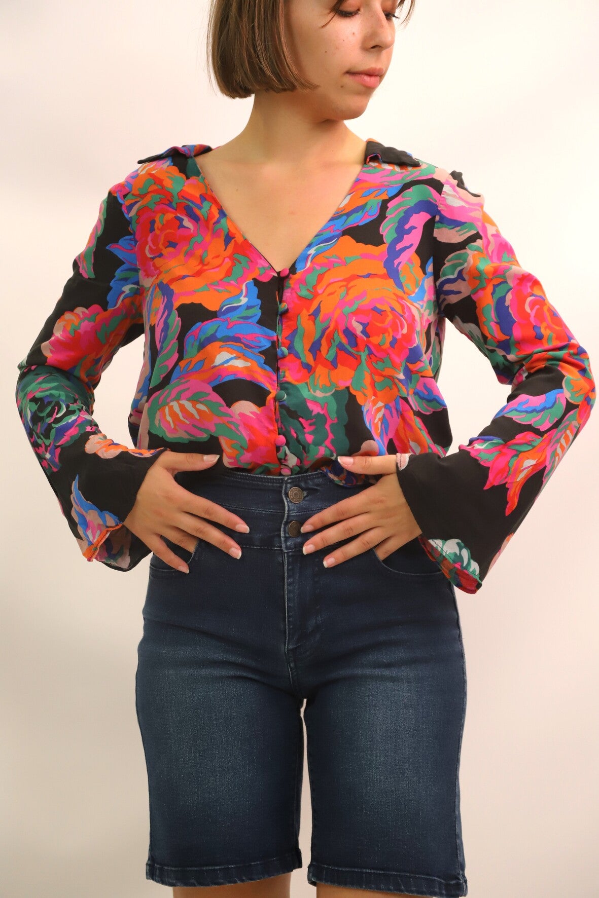 Chemisier floral Zara Taille XS