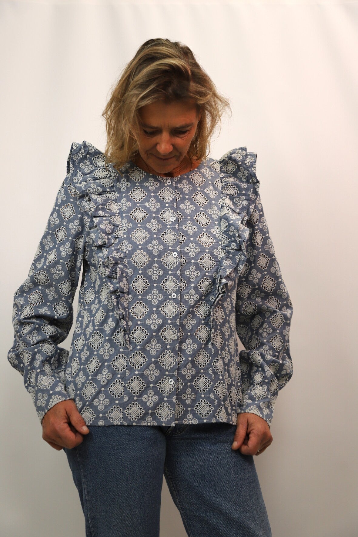 Blouse bleue Sézane, Taille L
