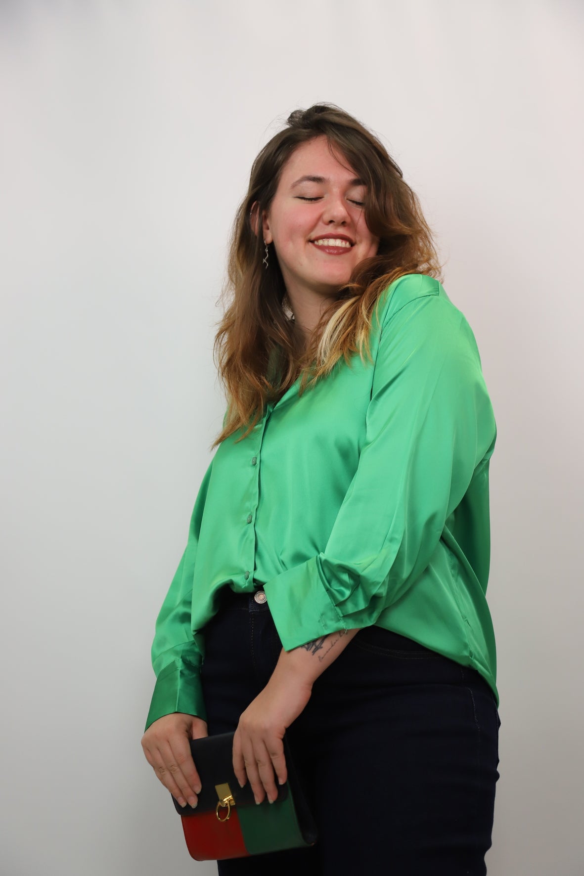 Chemisier vert Melya Melody Taille M