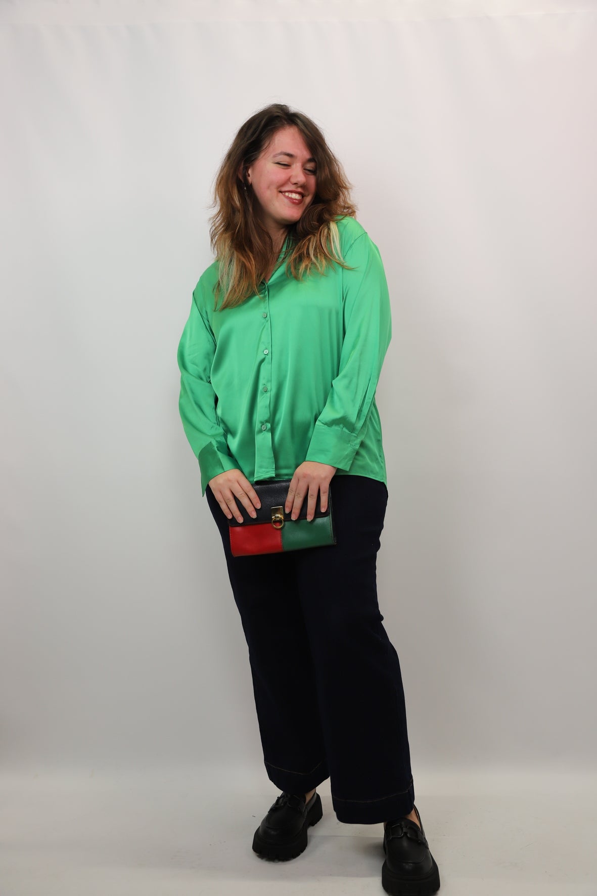 Chemisier vert Melya Melody Taille M