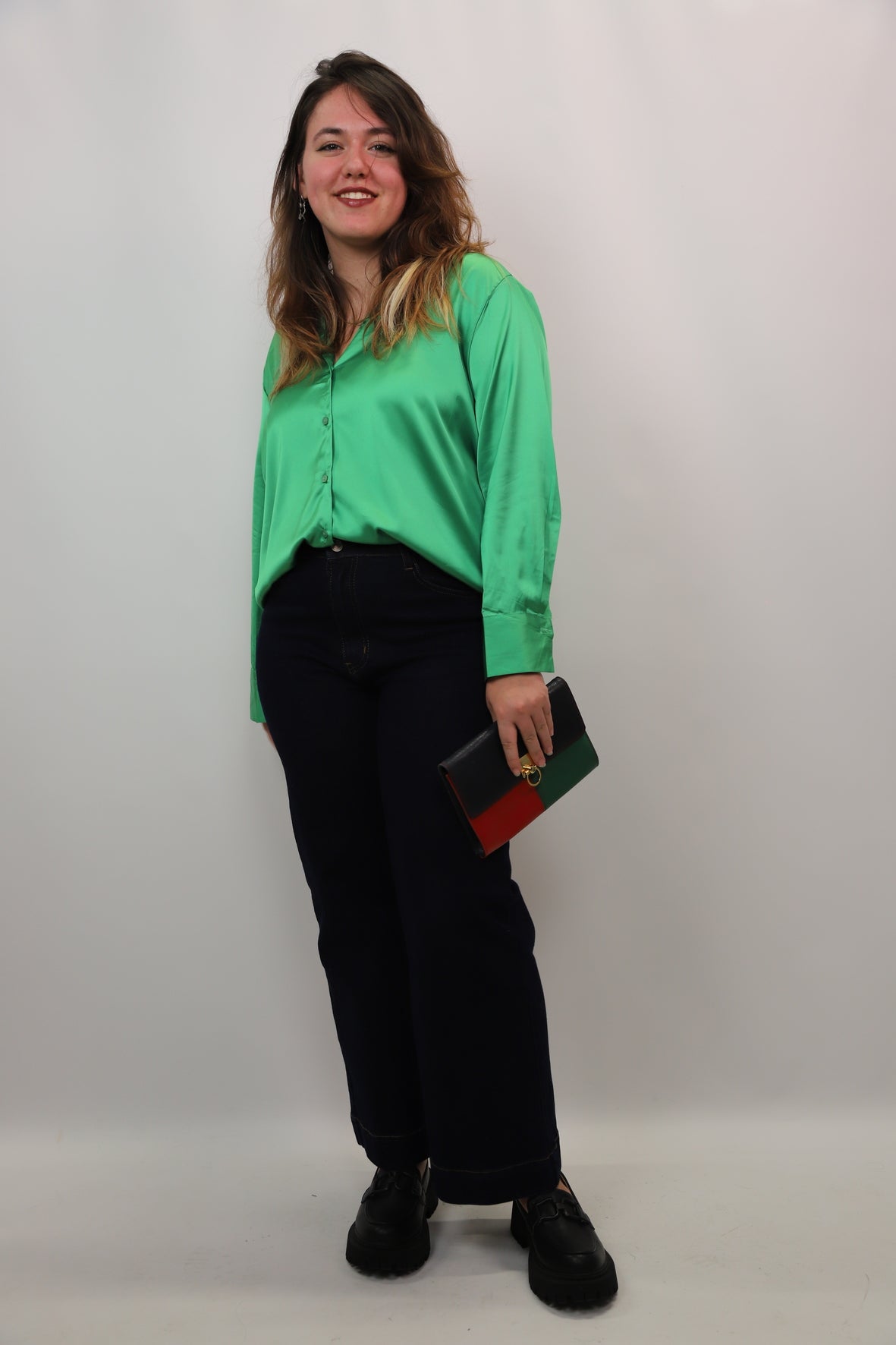 Chemisier vert Melya Melody Taille M