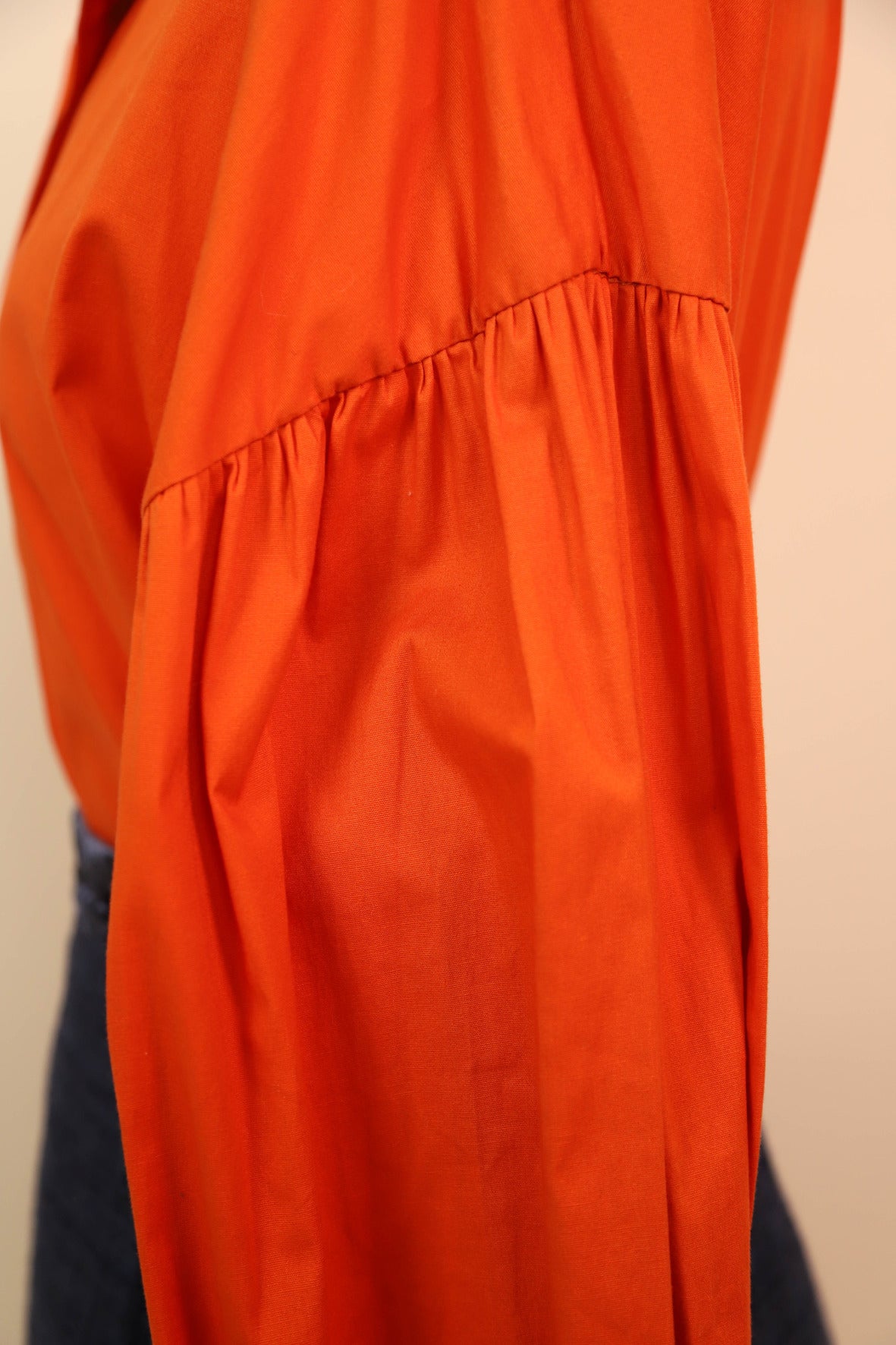 Chemise orange Carla Giannini Taille M - NEUF