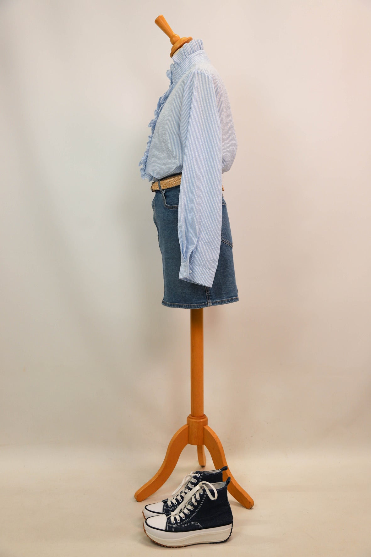 Chemise rayée bleue Taille L