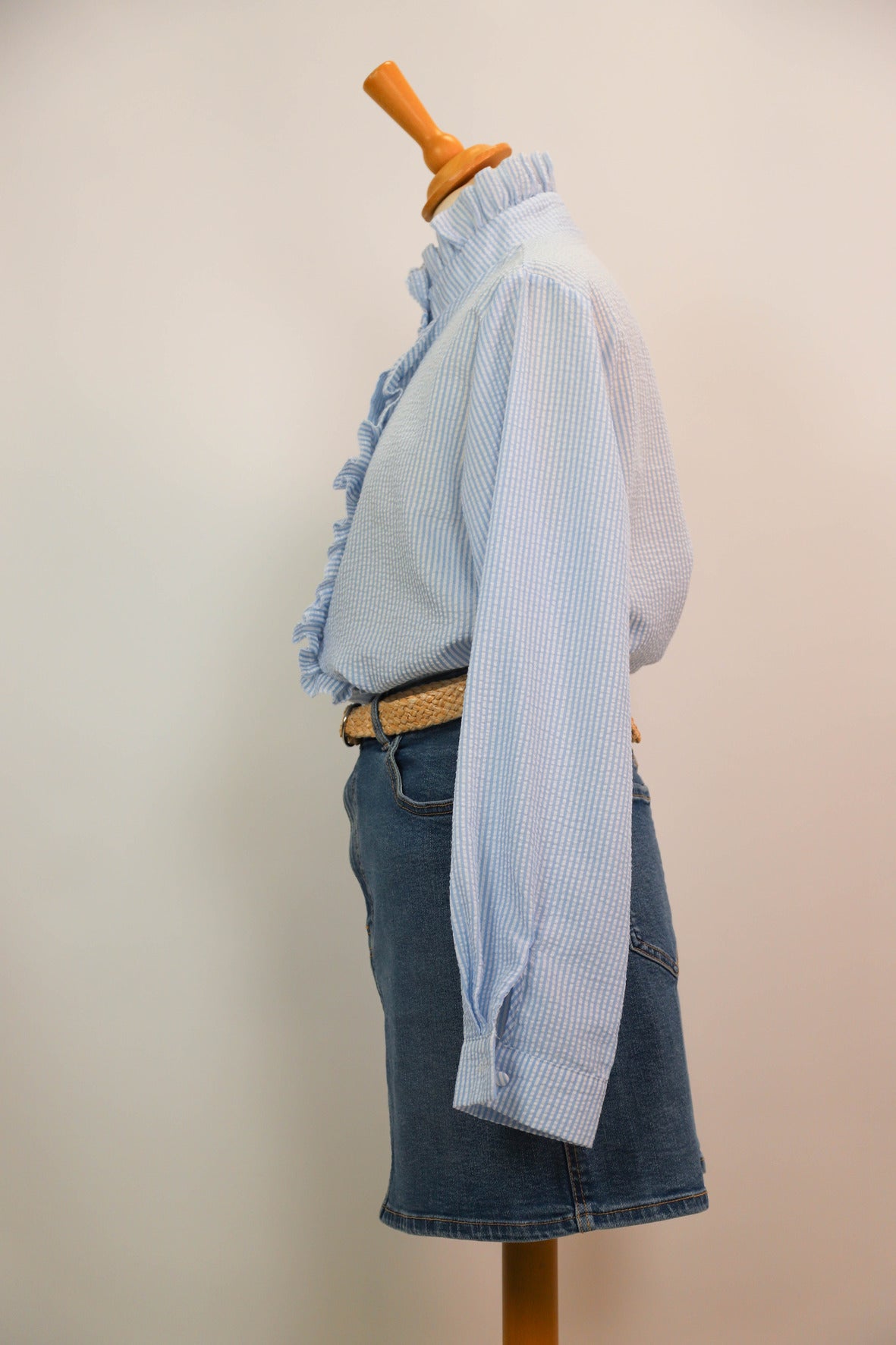 Chemise rayée bleue Taille L