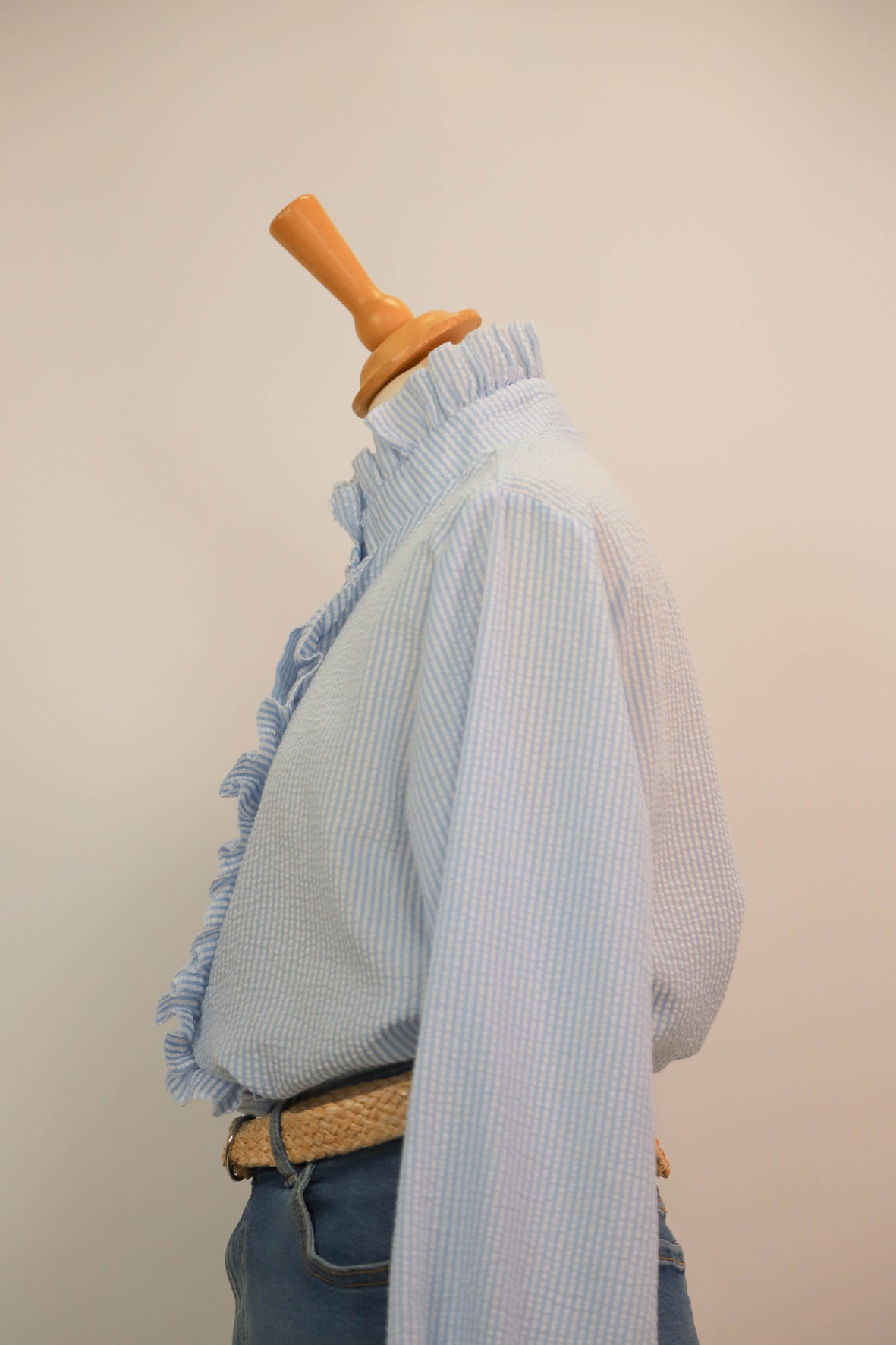Chemise rayée bleue Taille L