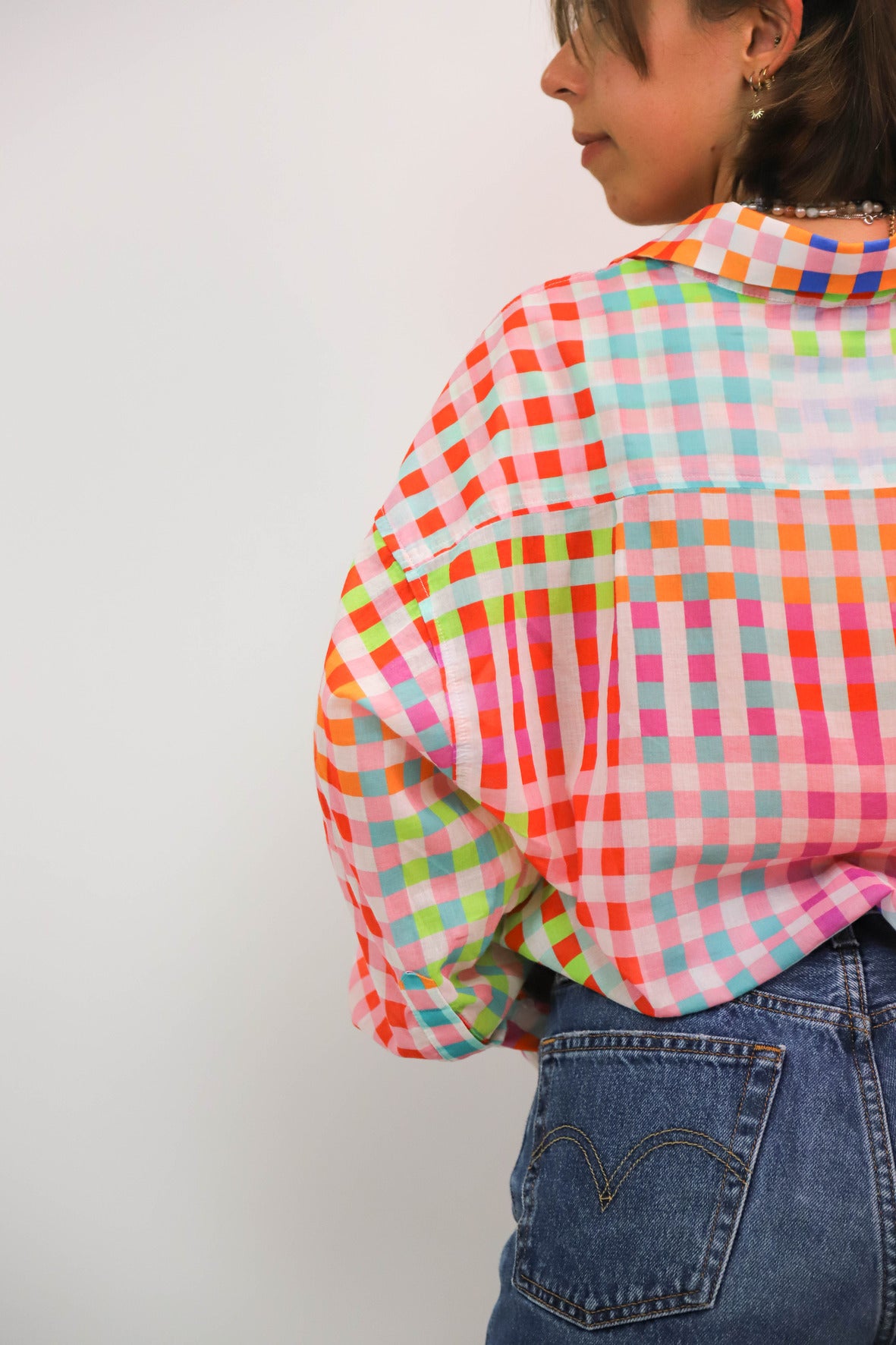 Chemise à carreaux multicolore Hod Taille S