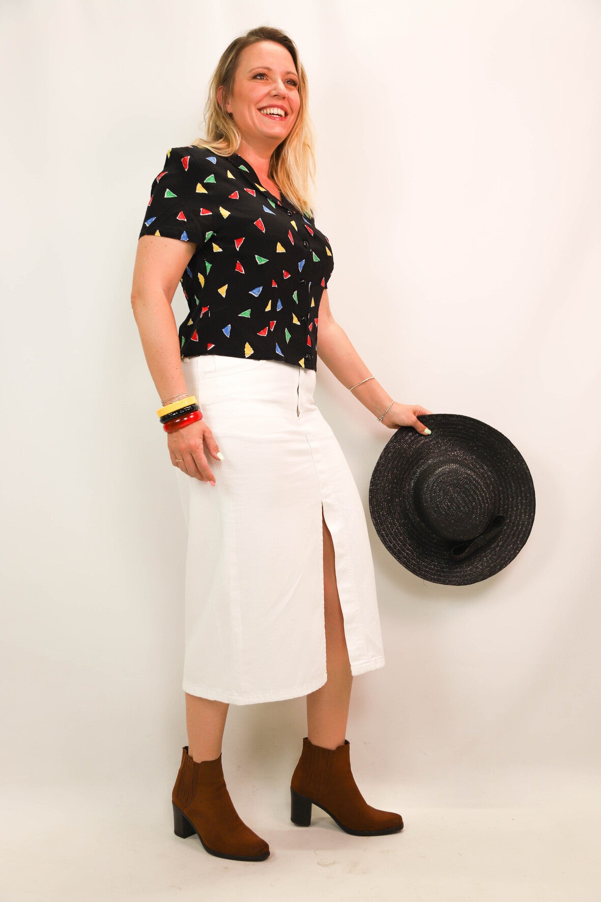 Jupe blanche Mango Taille L