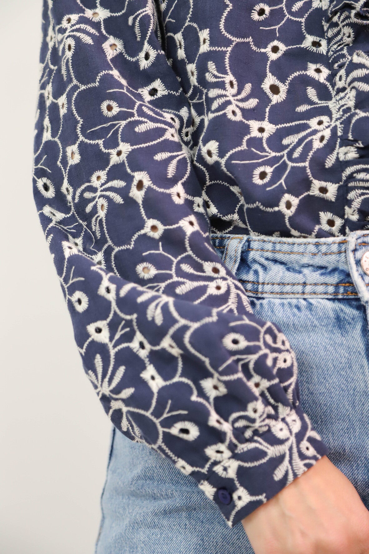 Blouse bleue Lili Rose Taille S