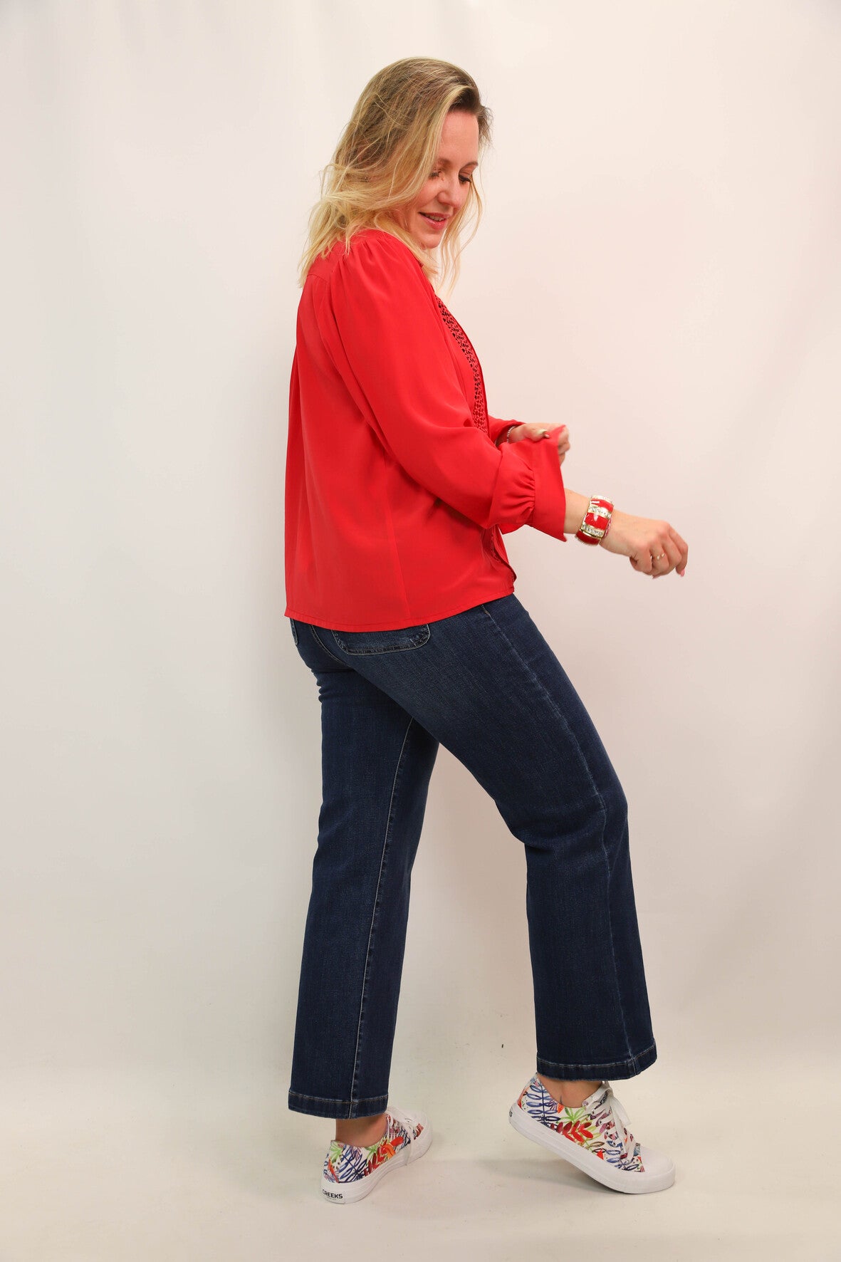 Chemise rouge Jean Delfin Taille M