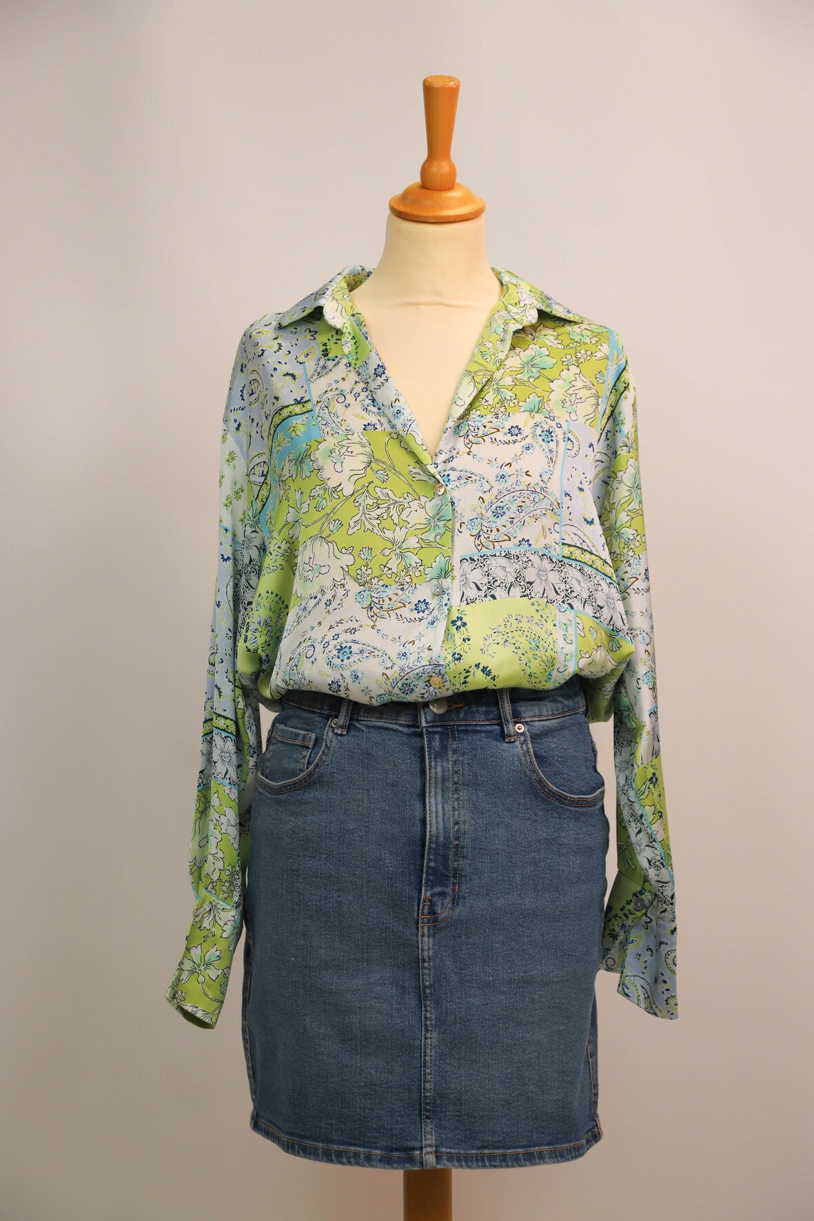 Chemisier à motif Zara Taille S