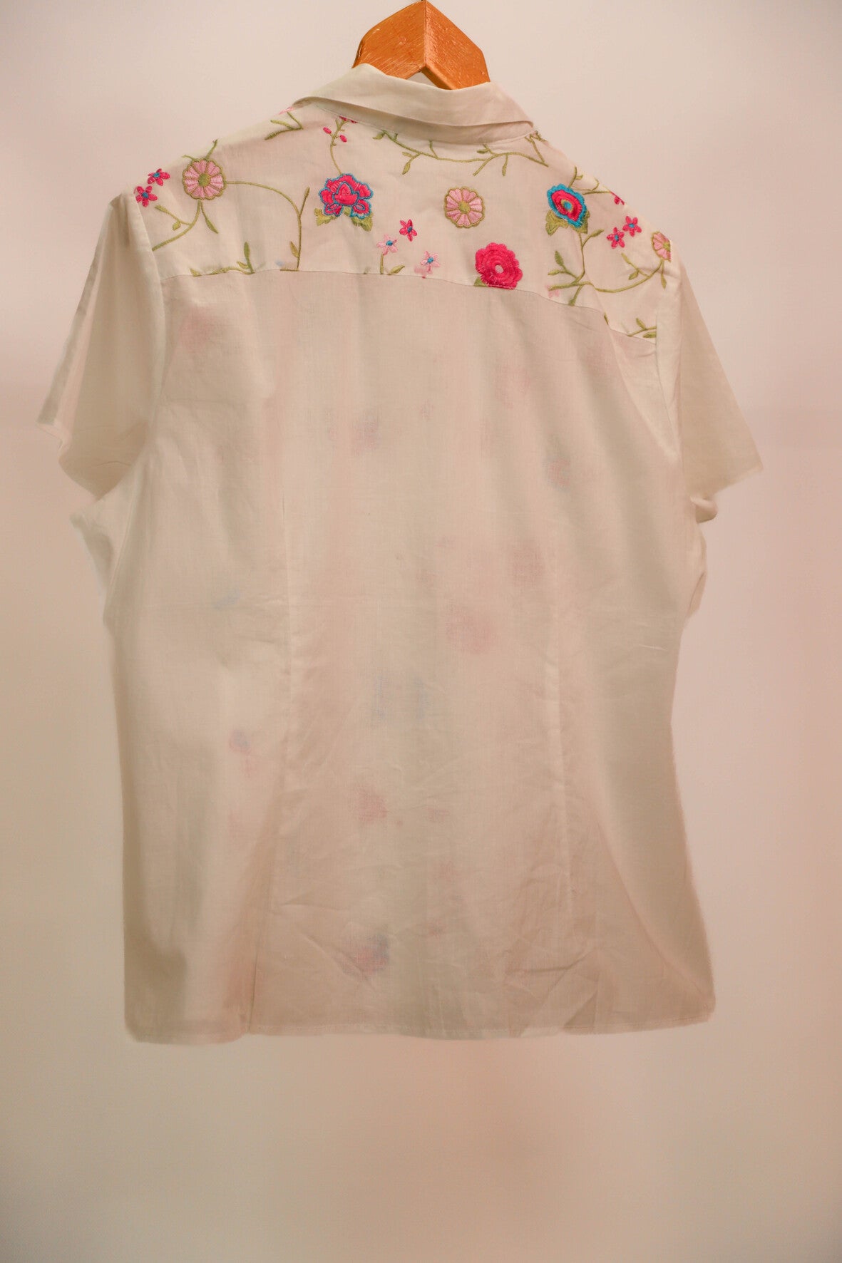 Chemisier blanc fleuri J&F Taille XXL