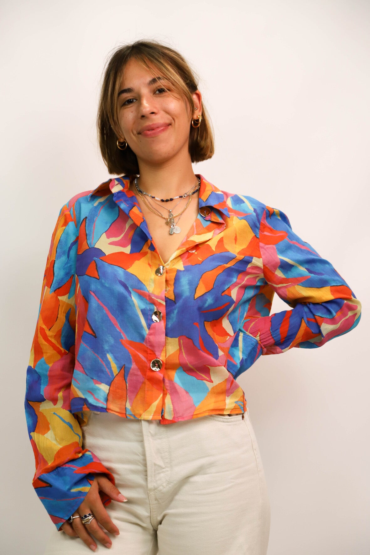 Chemise multicolore Morgan Taille S