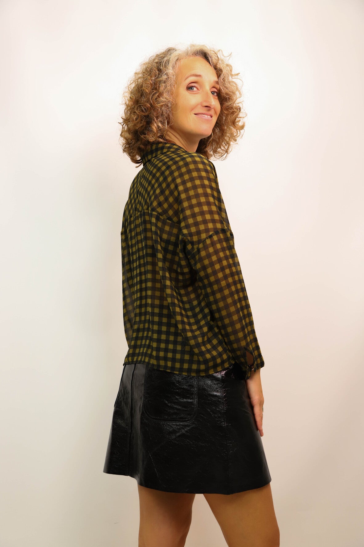Chemise à carreaux Bershka Taille M