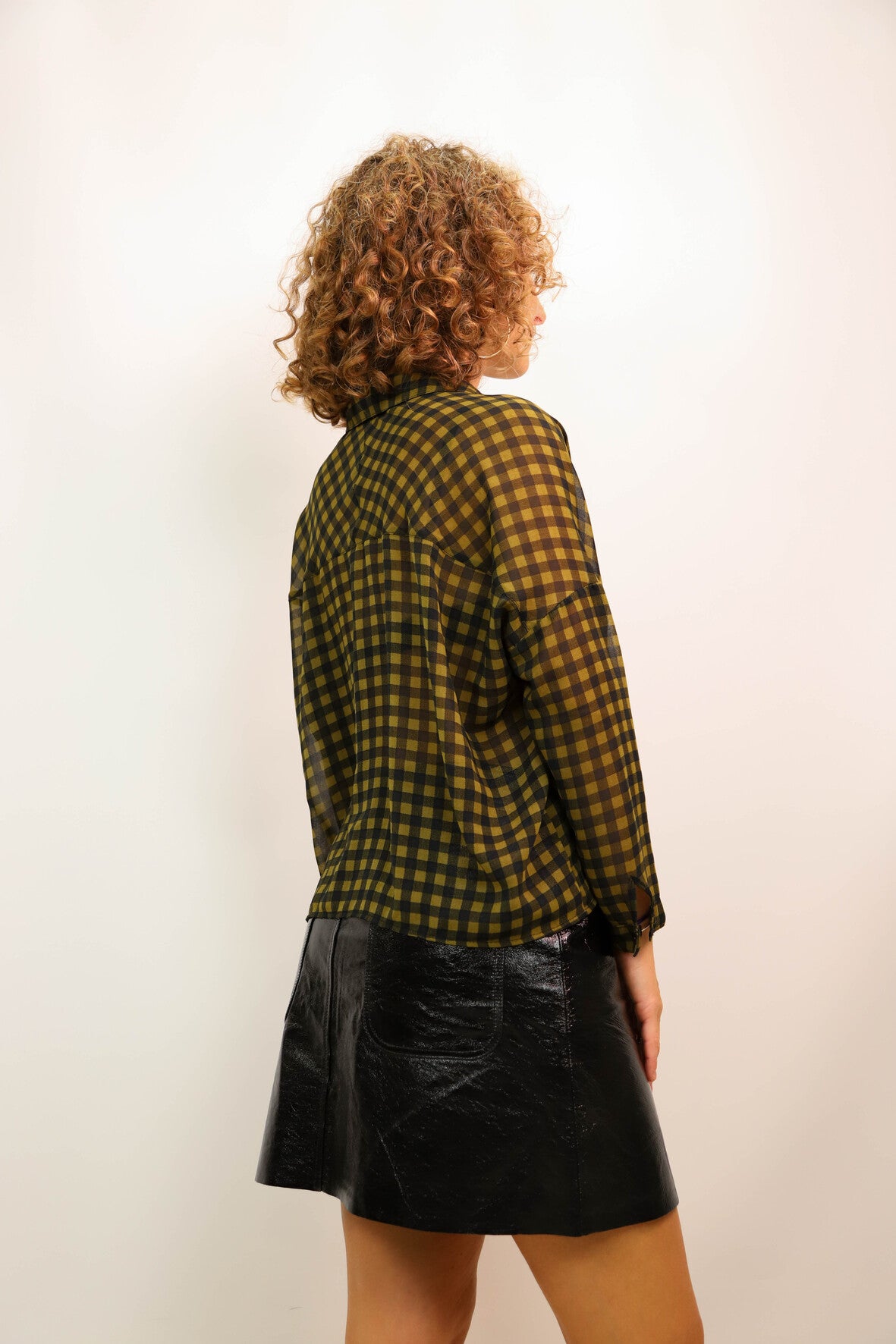 Chemise à carreaux Bershka Taille M