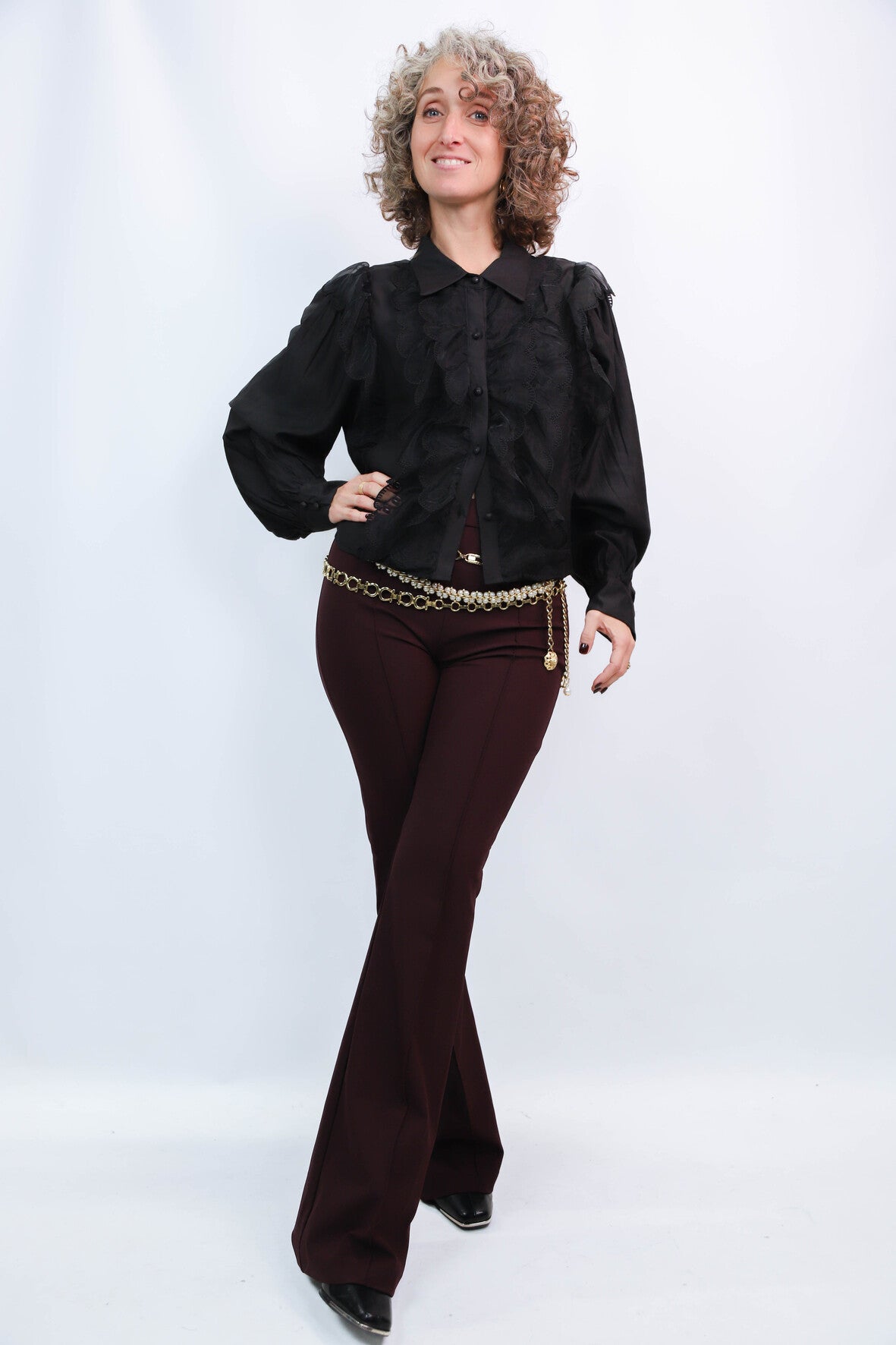 Pantalon prune H&M Taille XS