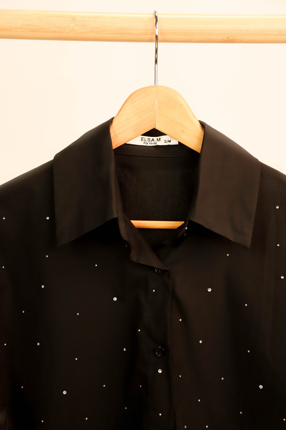 Chemise noire Elsa. M Taille S/M - NEUF