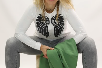 T-shirt blanc NEUF À bicyclette taille L