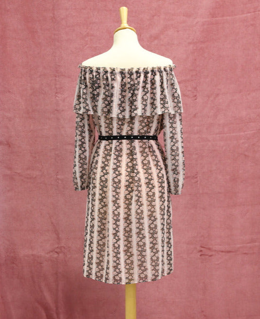 Robe imprimé rose et noir Claudie Pierlot Taille L