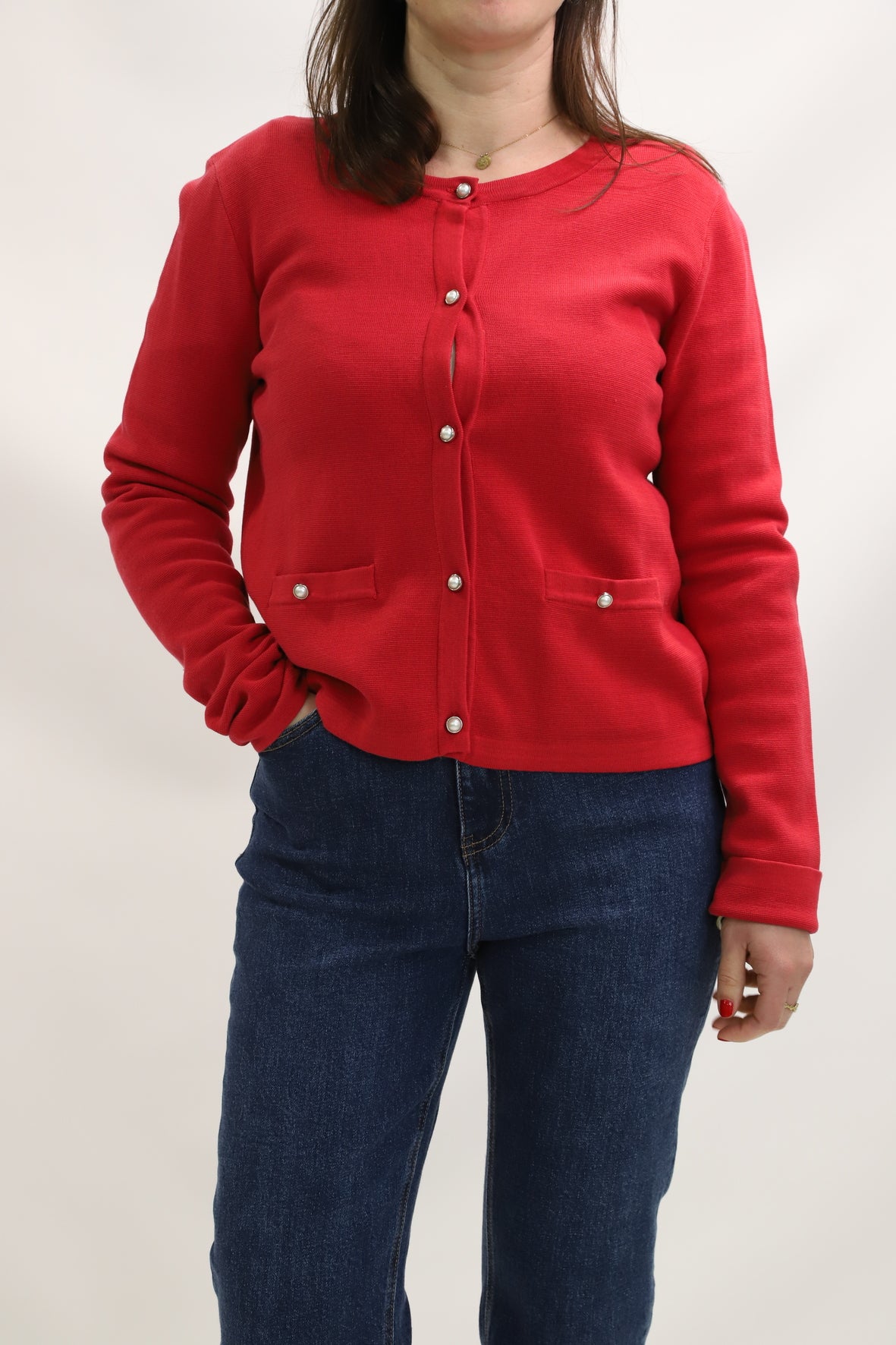 Gilet rouge Claudie Pierlot Taille S - NEUF
