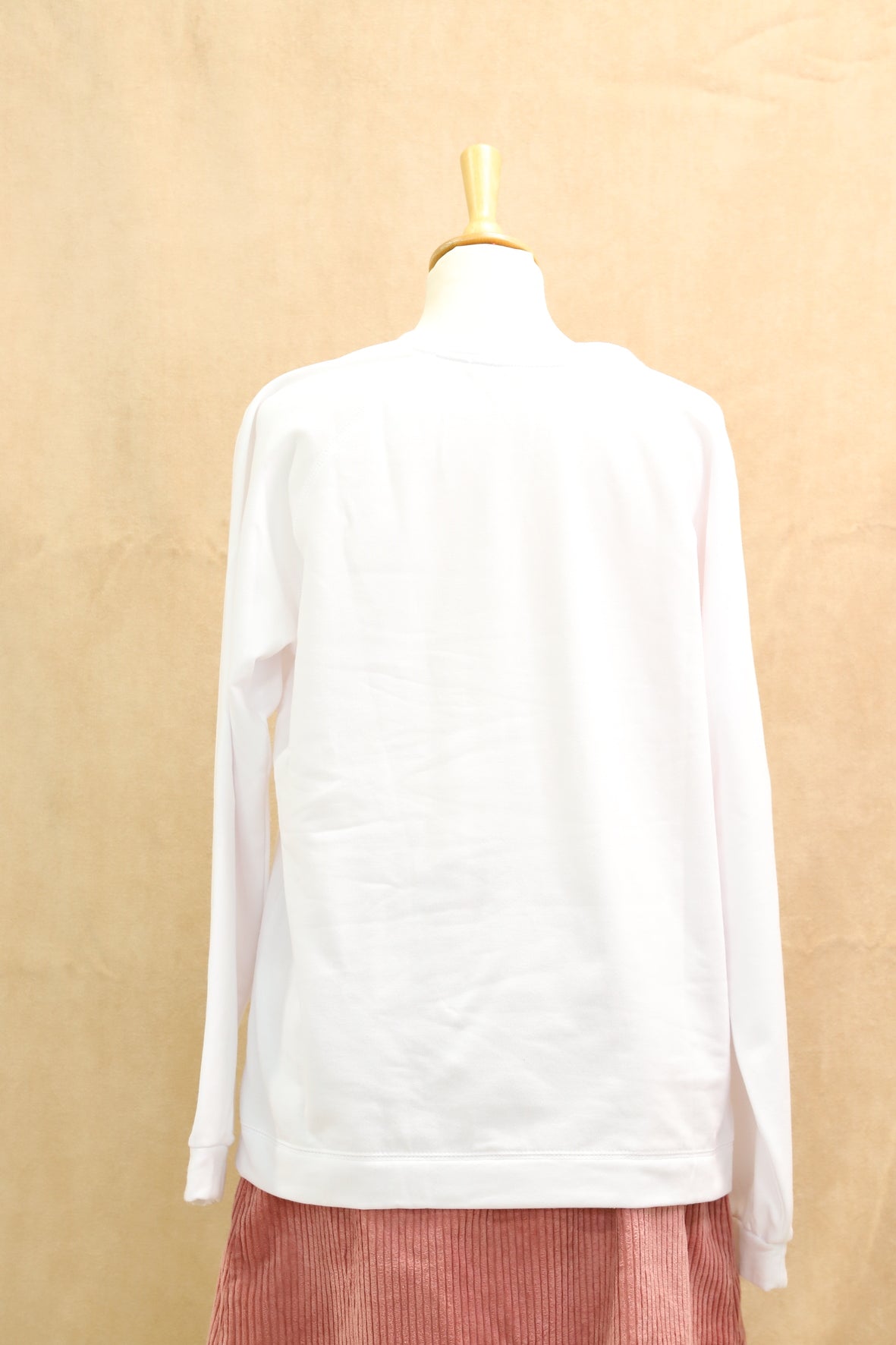 Sweat blanc à bicyclette, Tailles L et M - NEUF