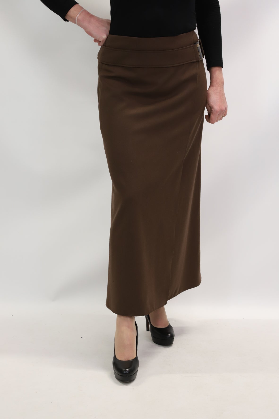 Jupe marron Natan Taille L - NEUF