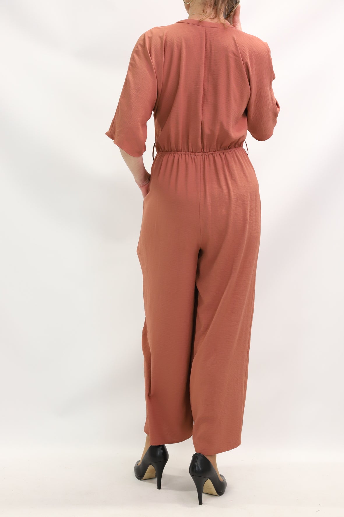 Combi pantalon culeur brique Zara Taille XS