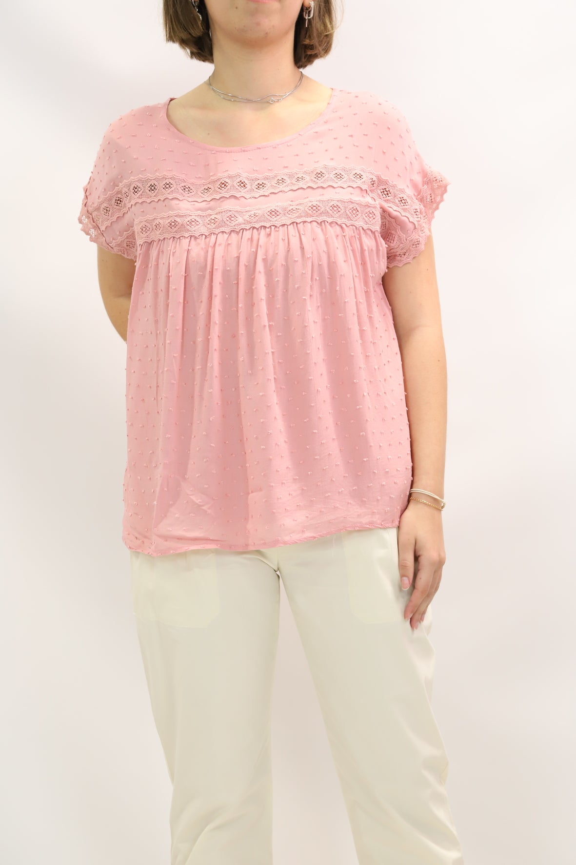 Blouse rose Taille S