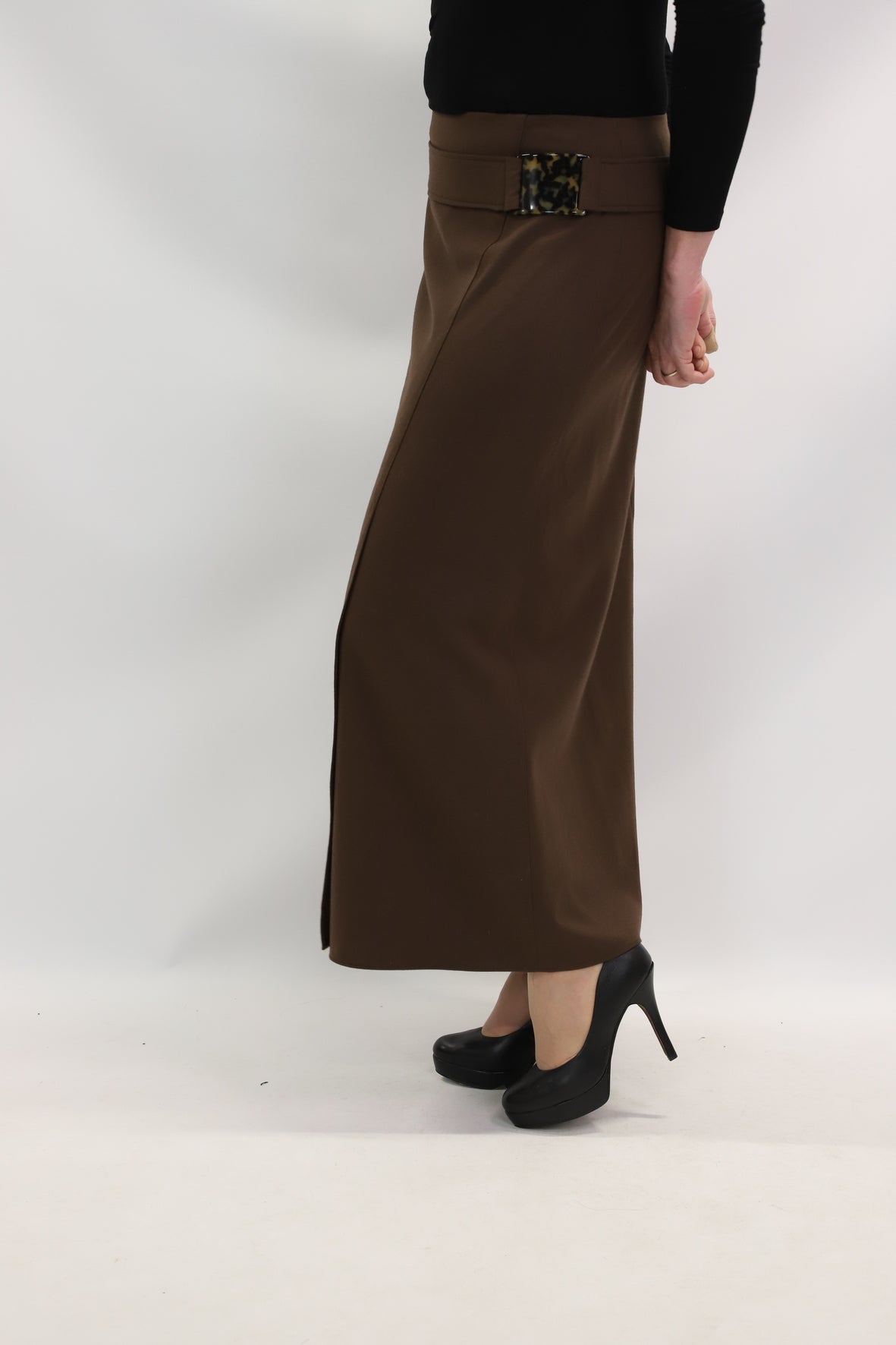 Jupe marron Natan Taille L - NEUF