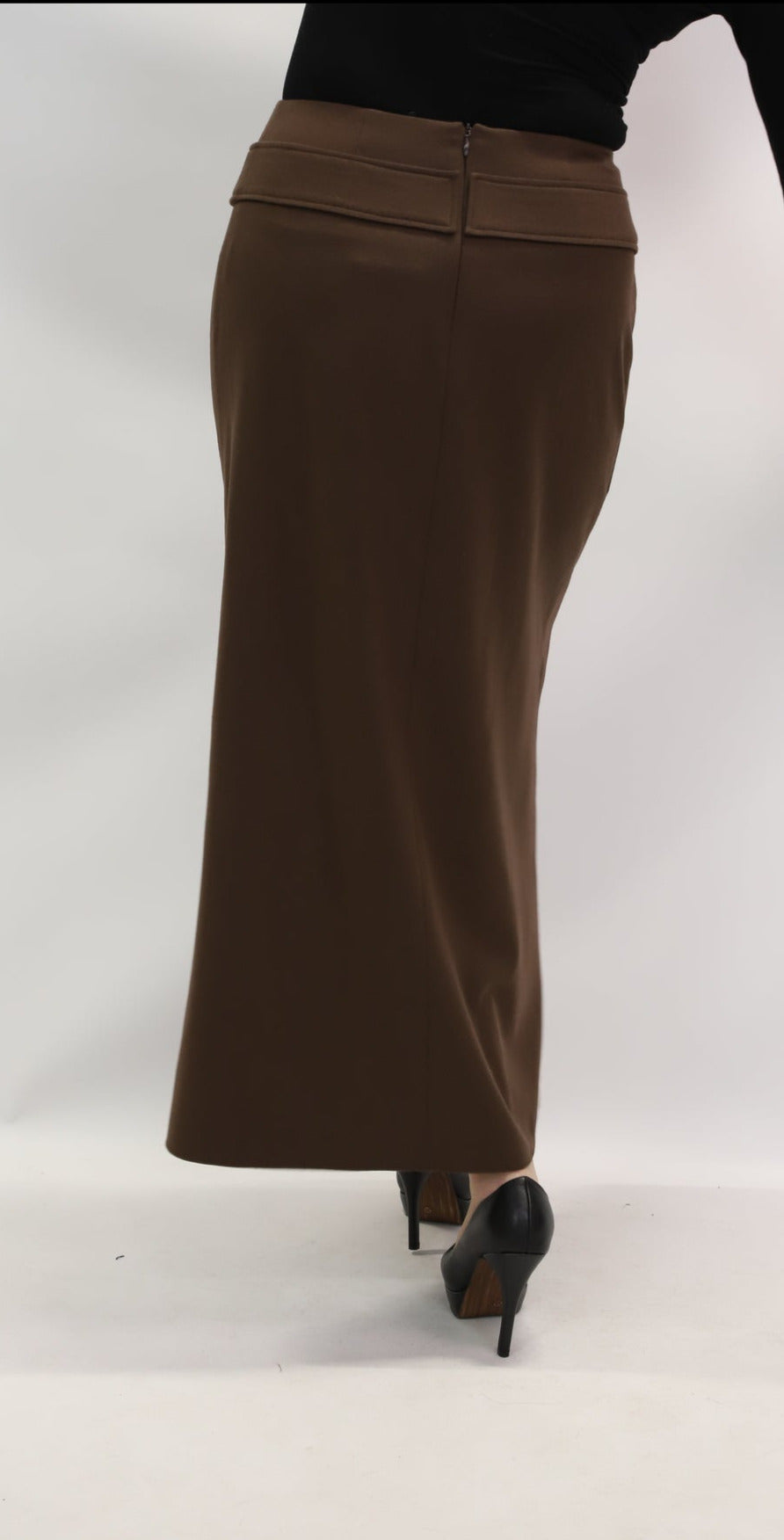 Jupe marron Natan Taille L - NEUF