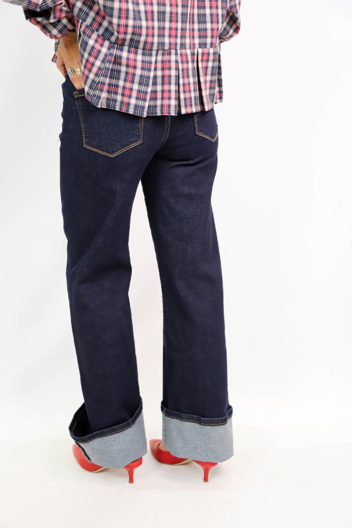 Jean large bleu Nina Carter Taille S - NEUF