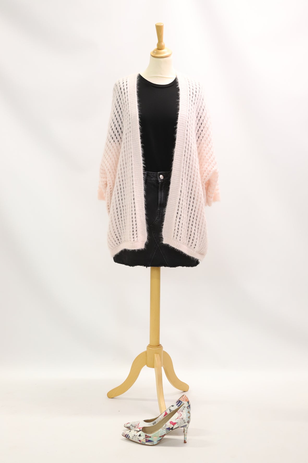 Gilet rose poudré Taille Unique