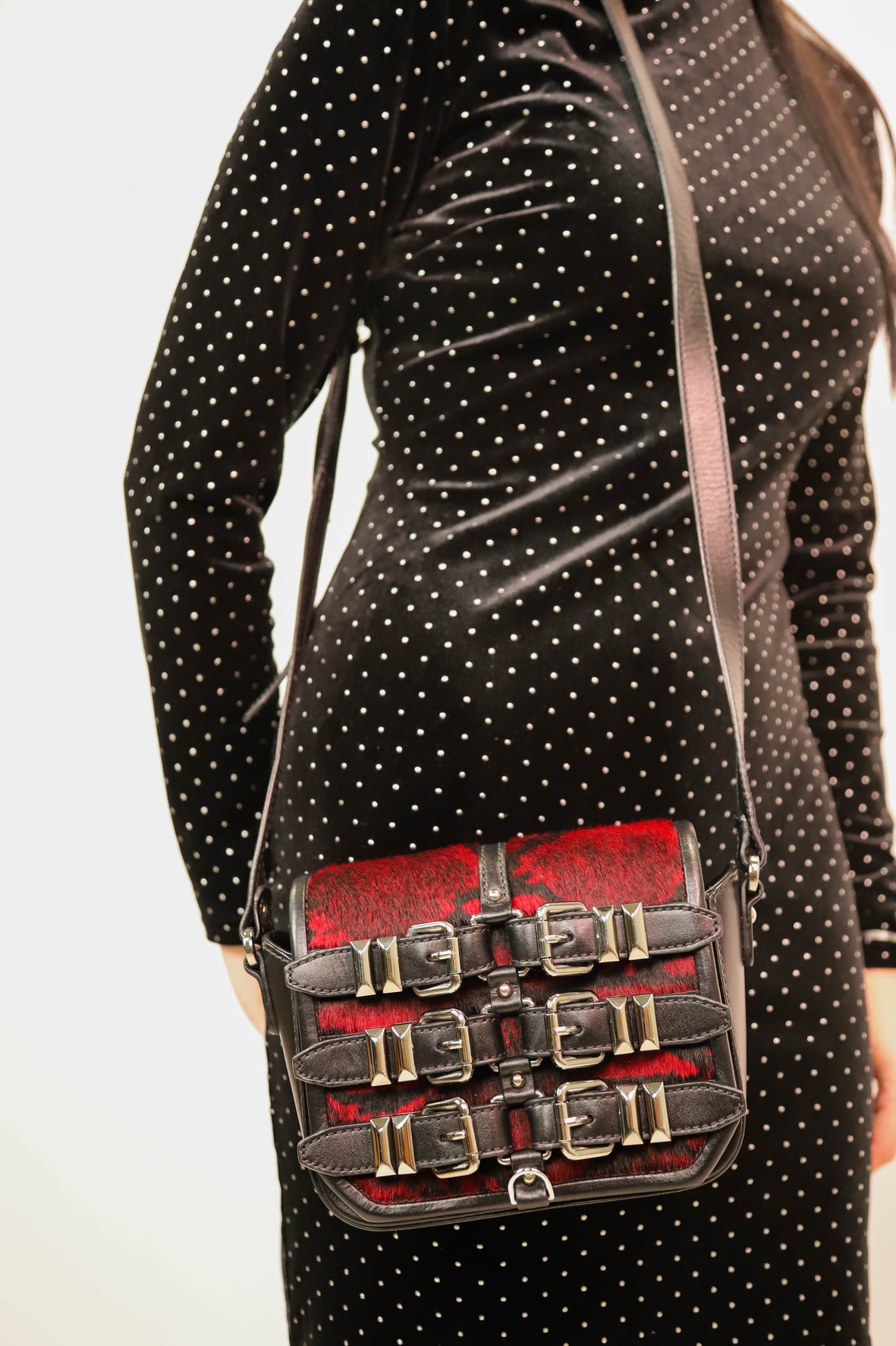 Sac bandoulière en cuir véritable The Kooples