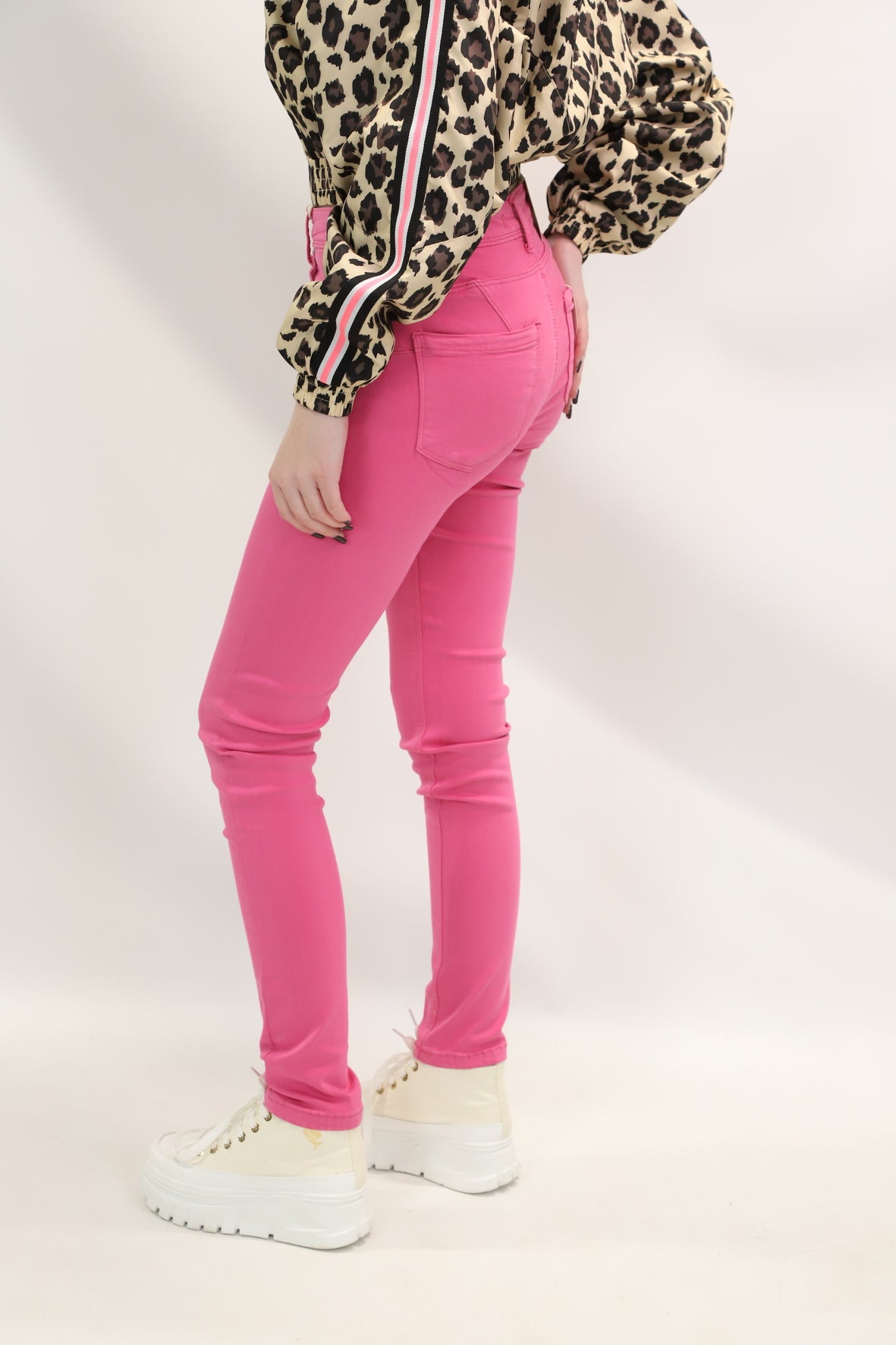 Pantalon skinny push-up rose Nina Carter Taille XS - NEUF