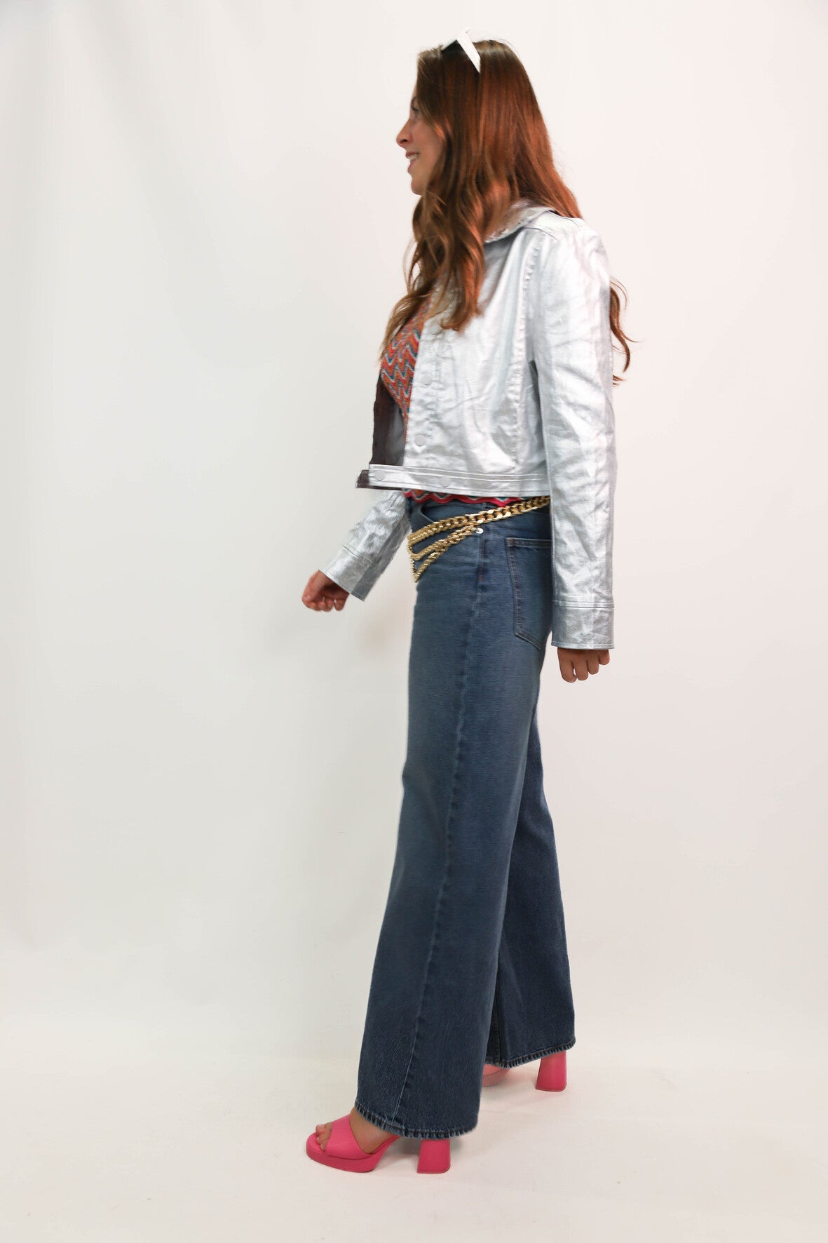 Veste argenté Gold et Silver Taille S - NEUF
